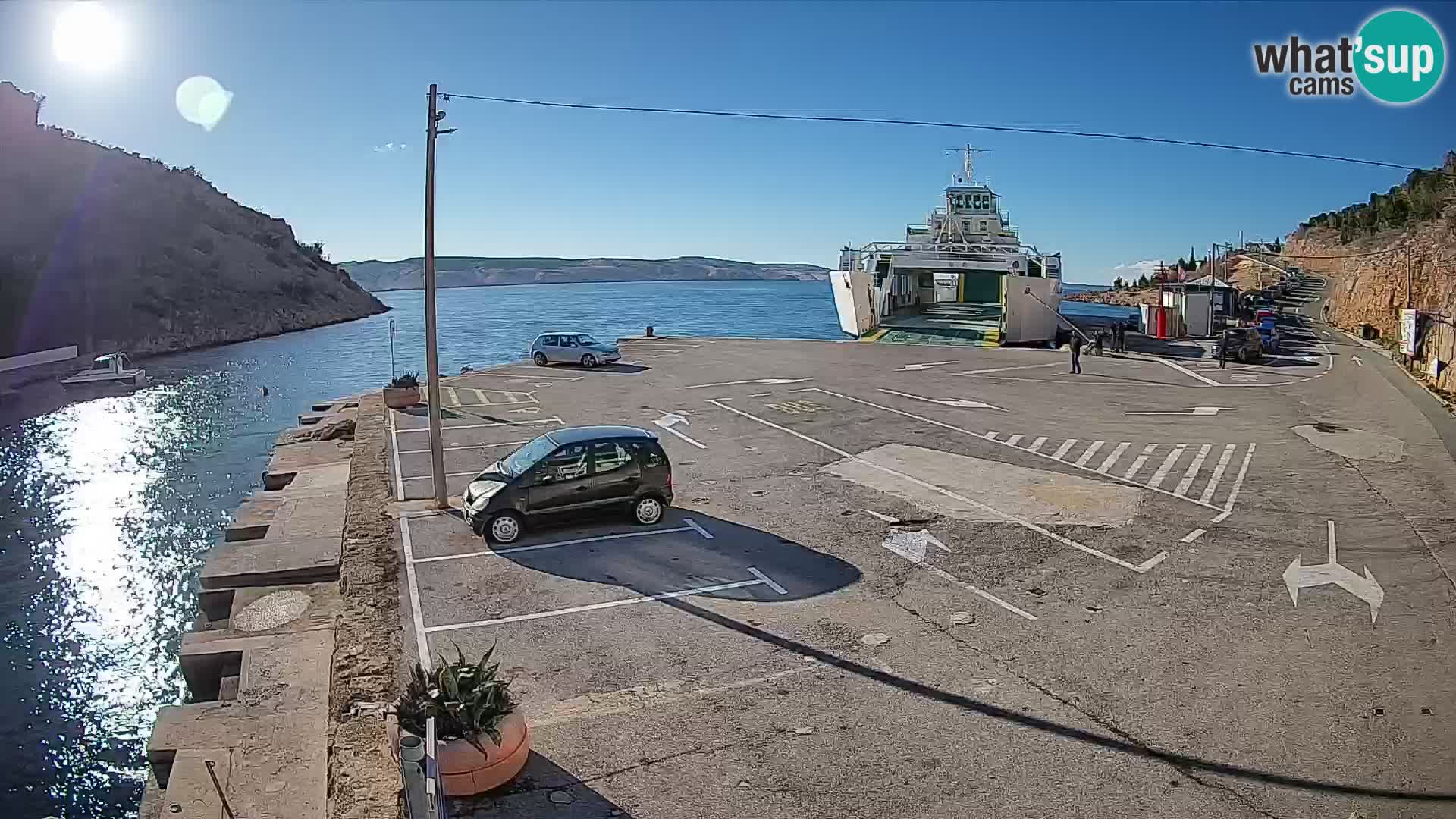 Webcam porto traghetti di Prizna – per l’isola di Pag