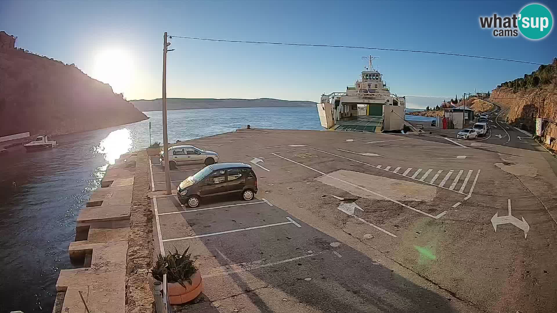 Webcam porto traghetti di Prizna – per l’isola di Pag