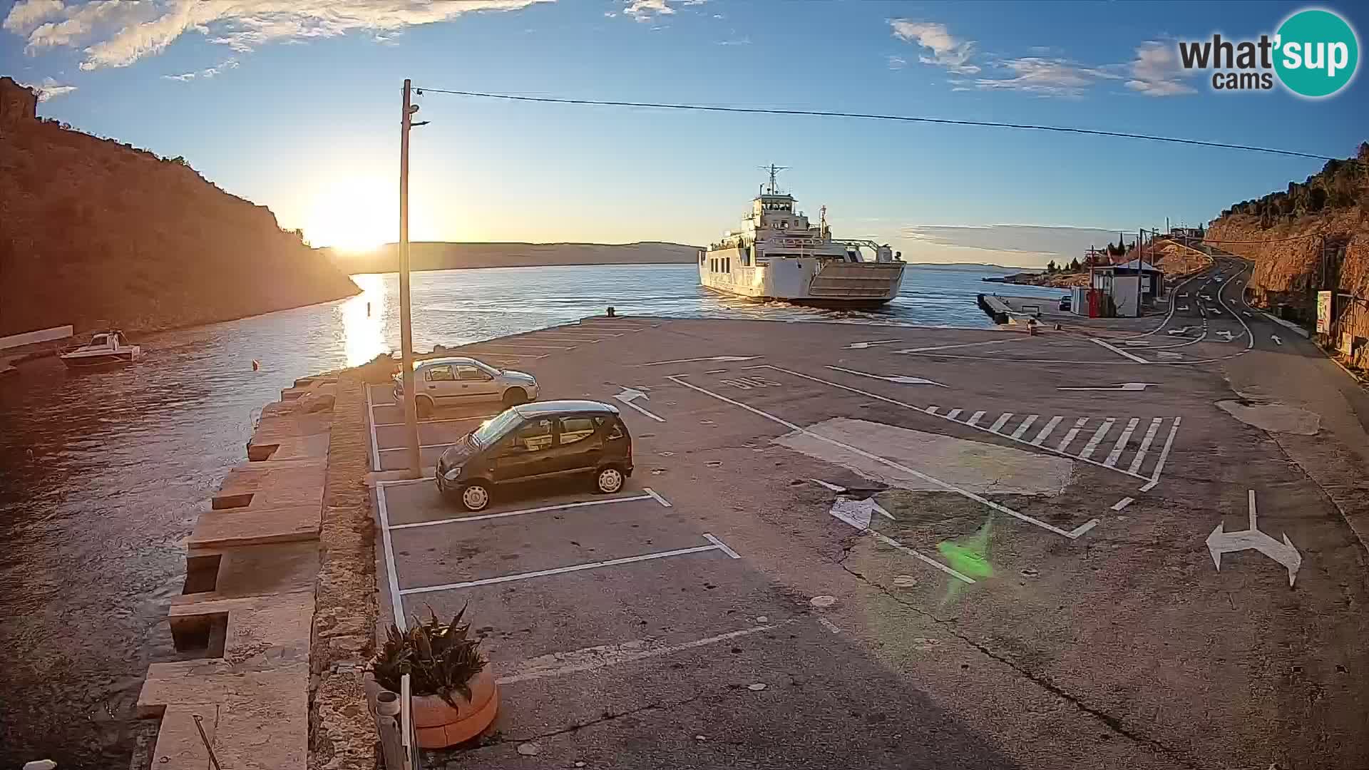 Webcam porto traghetti di Prizna – per l’isola di Pag