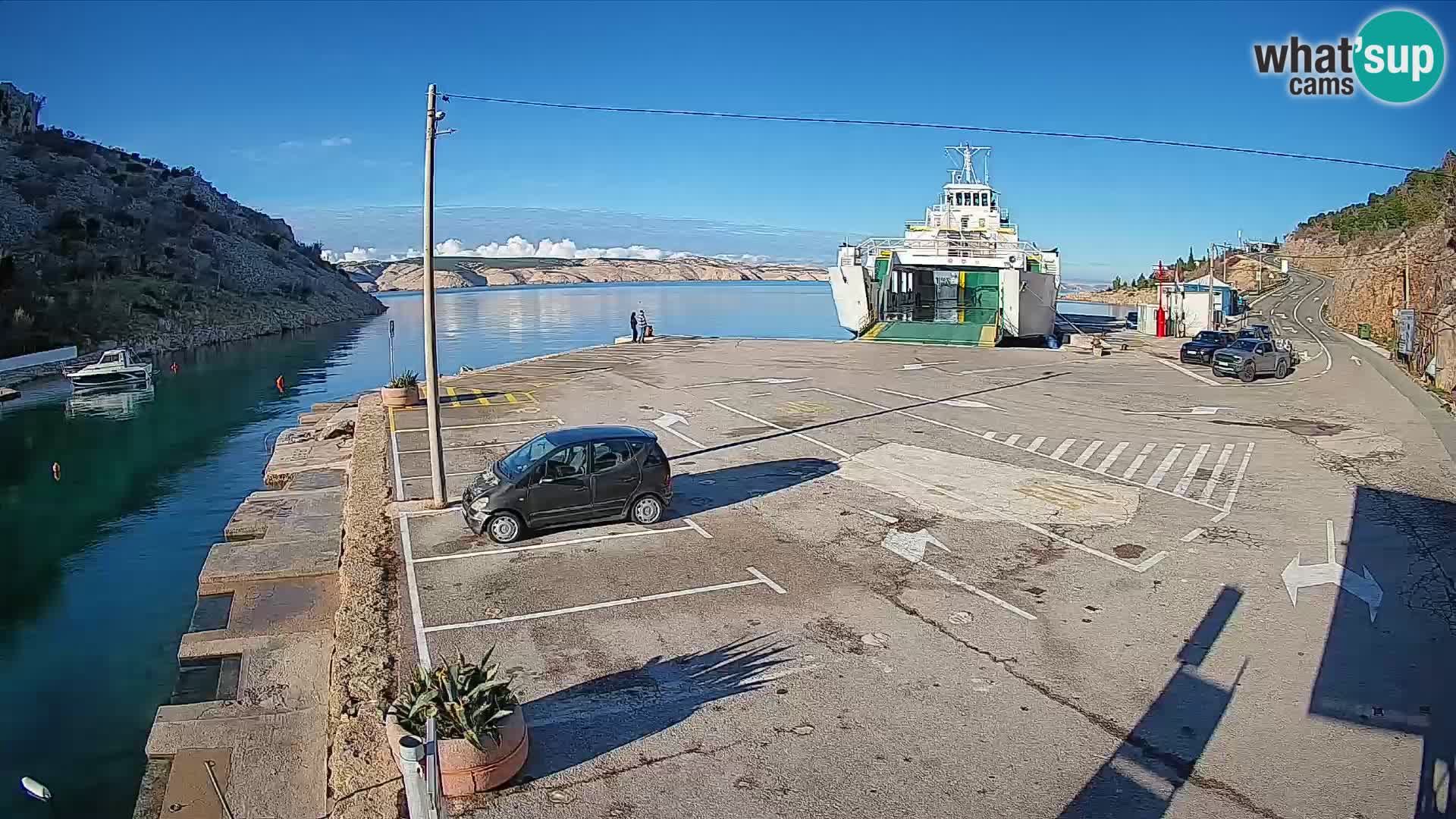 Webcam porto traghetti di Prizna – per l’isola di Pag