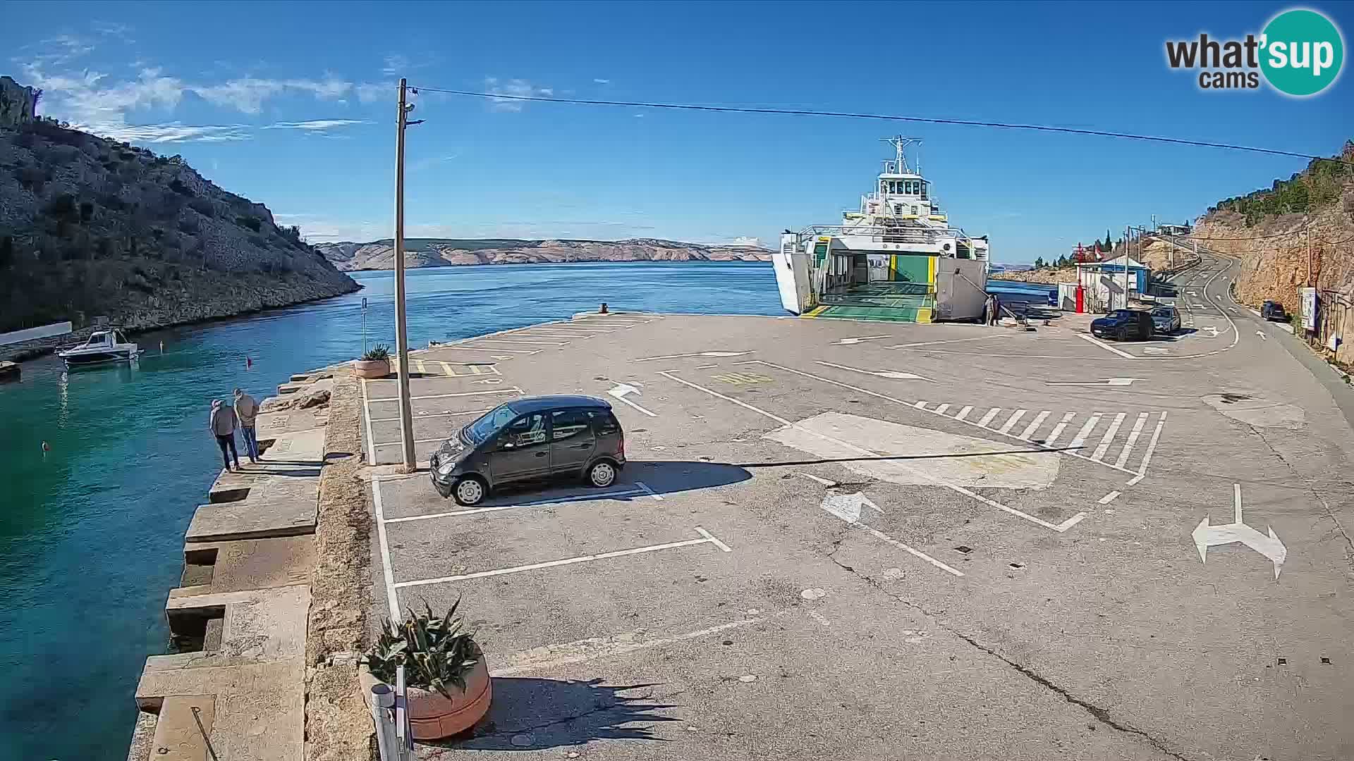 Webcam porto traghetti di Prizna – per l’isola di Pag