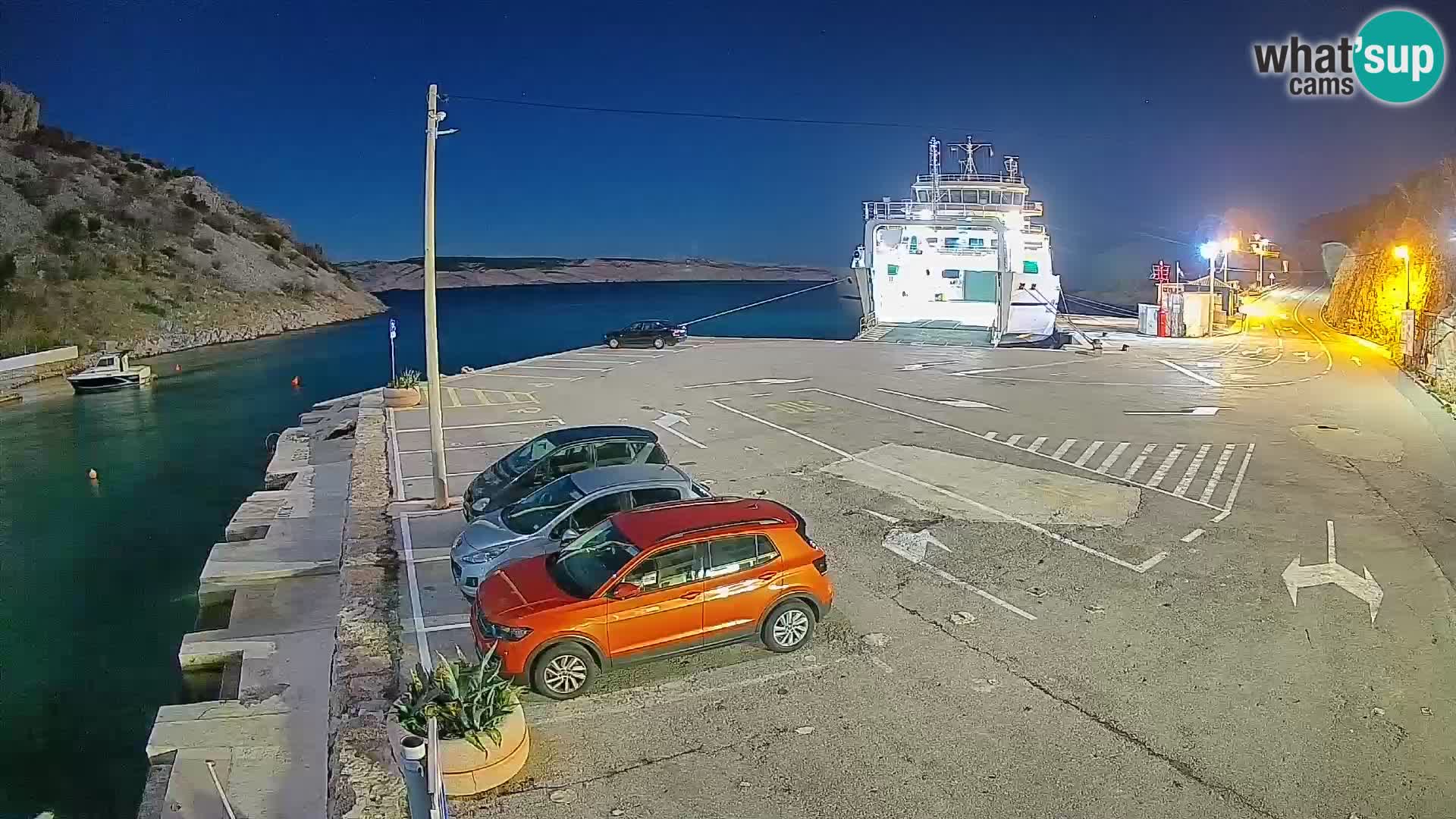 Webcam porto traghetti di Prizna – per l’isola di Pag