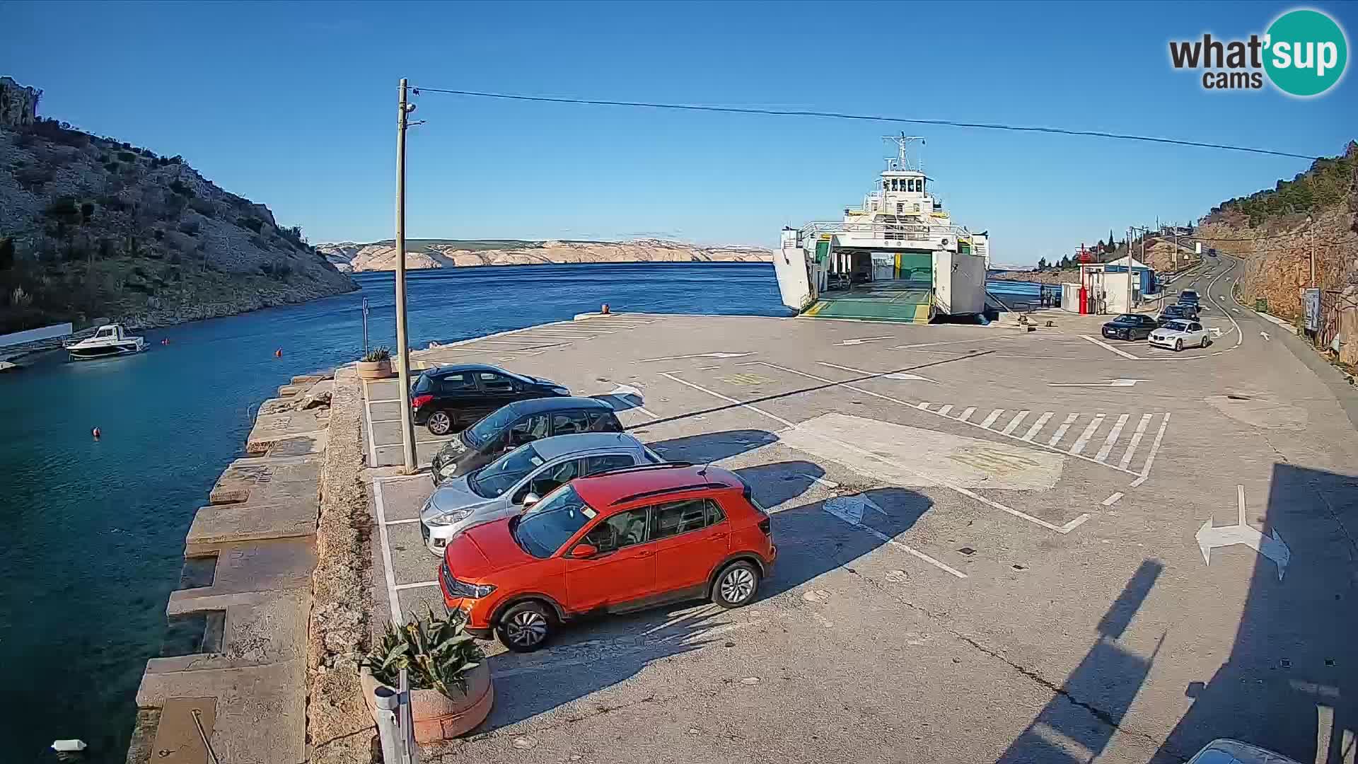 Webcam porto traghetti di Prizna – per l’isola di Pag