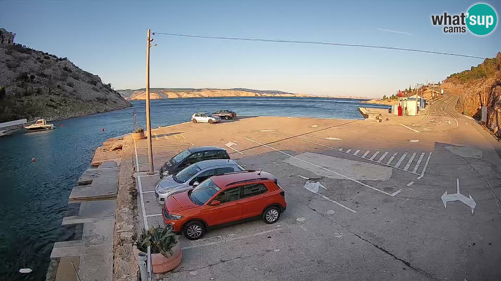 Webcam porto traghetti di Prizna – per l’isola di Pag