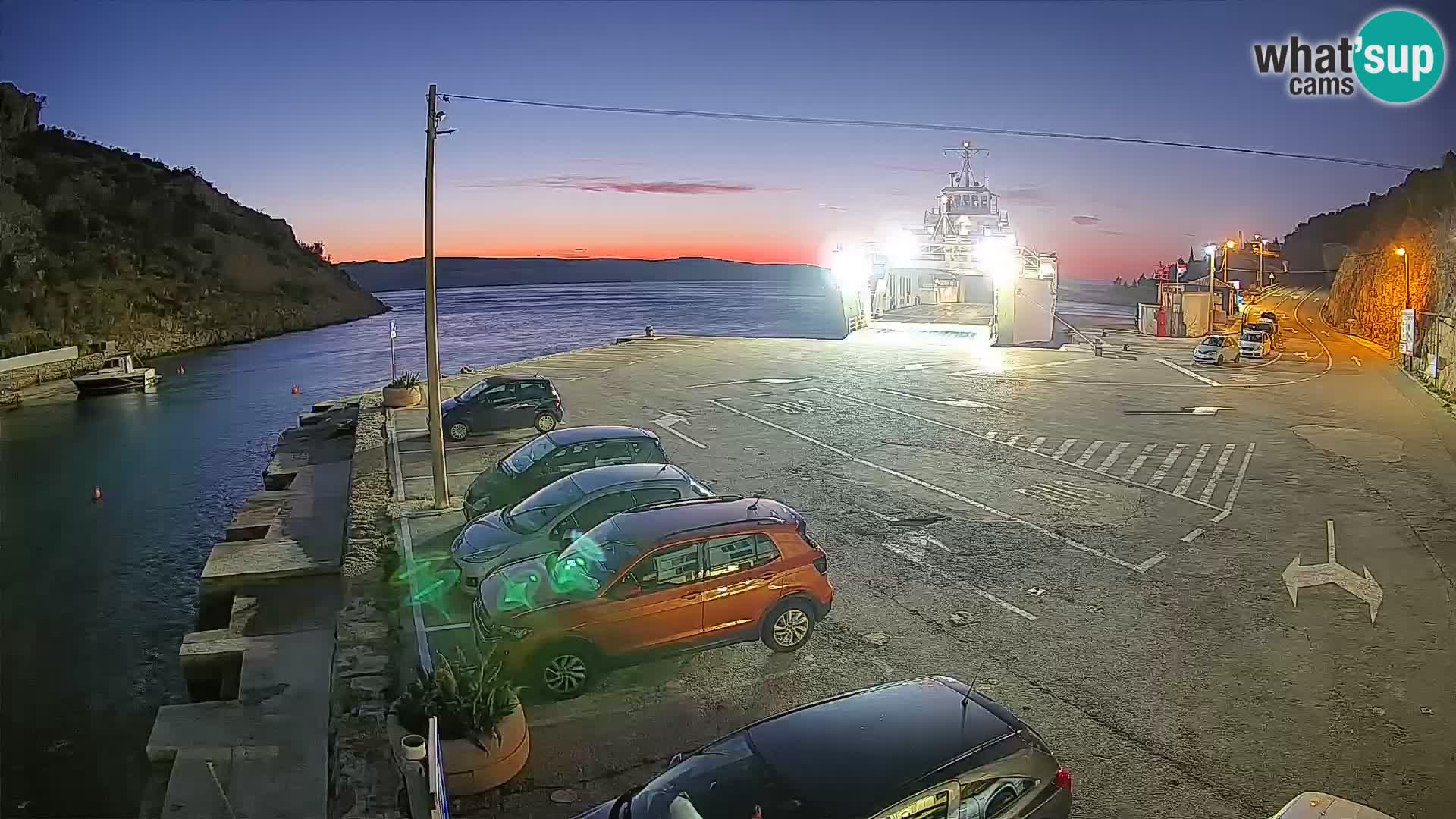 Webcam porto traghetti di Prizna – per l’isola di Pag