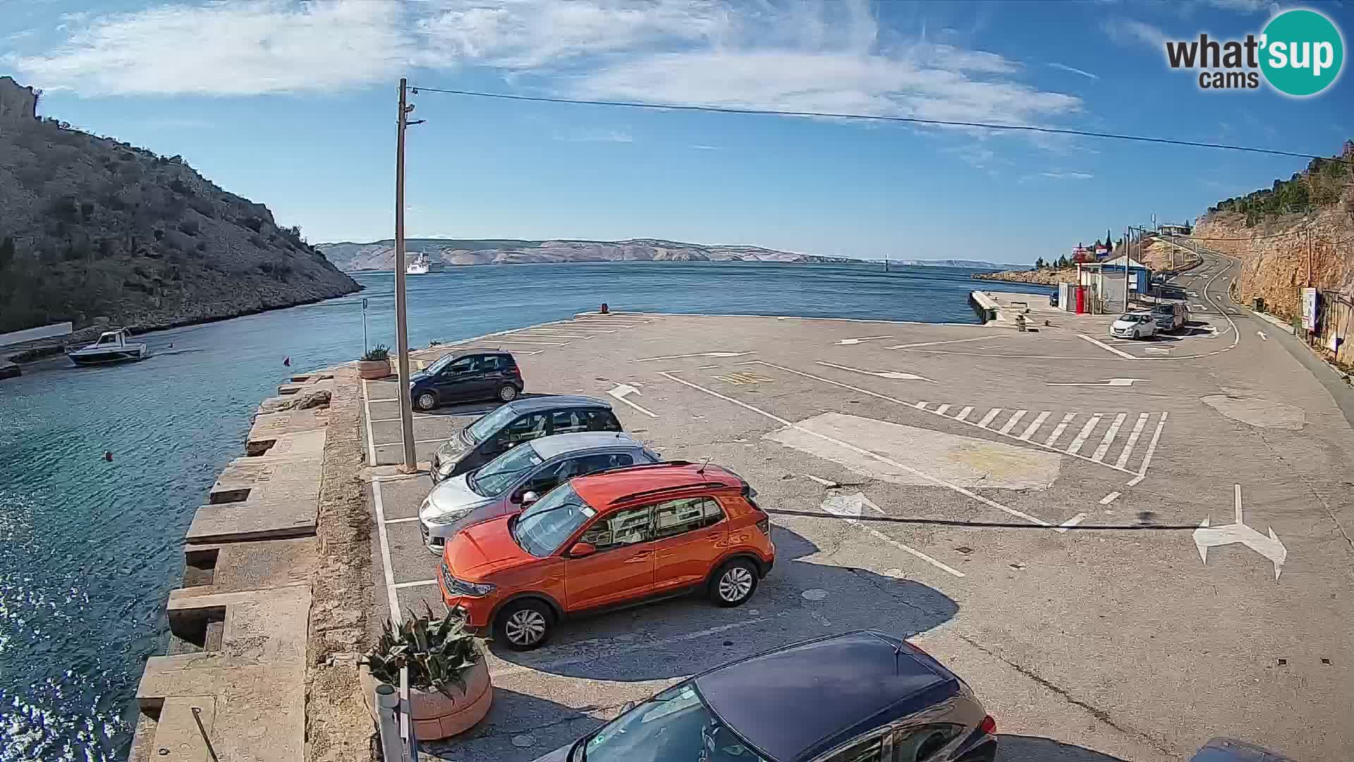 Webcam porto traghetti di Prizna – per l’isola di Pag