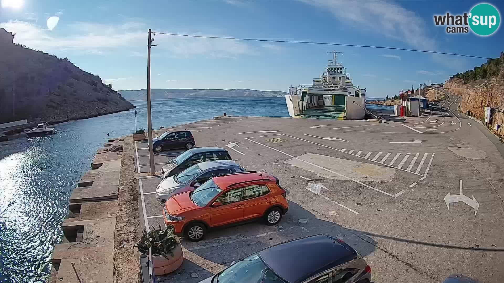 Webcam porto traghetti di Prizna – per l’isola di Pag