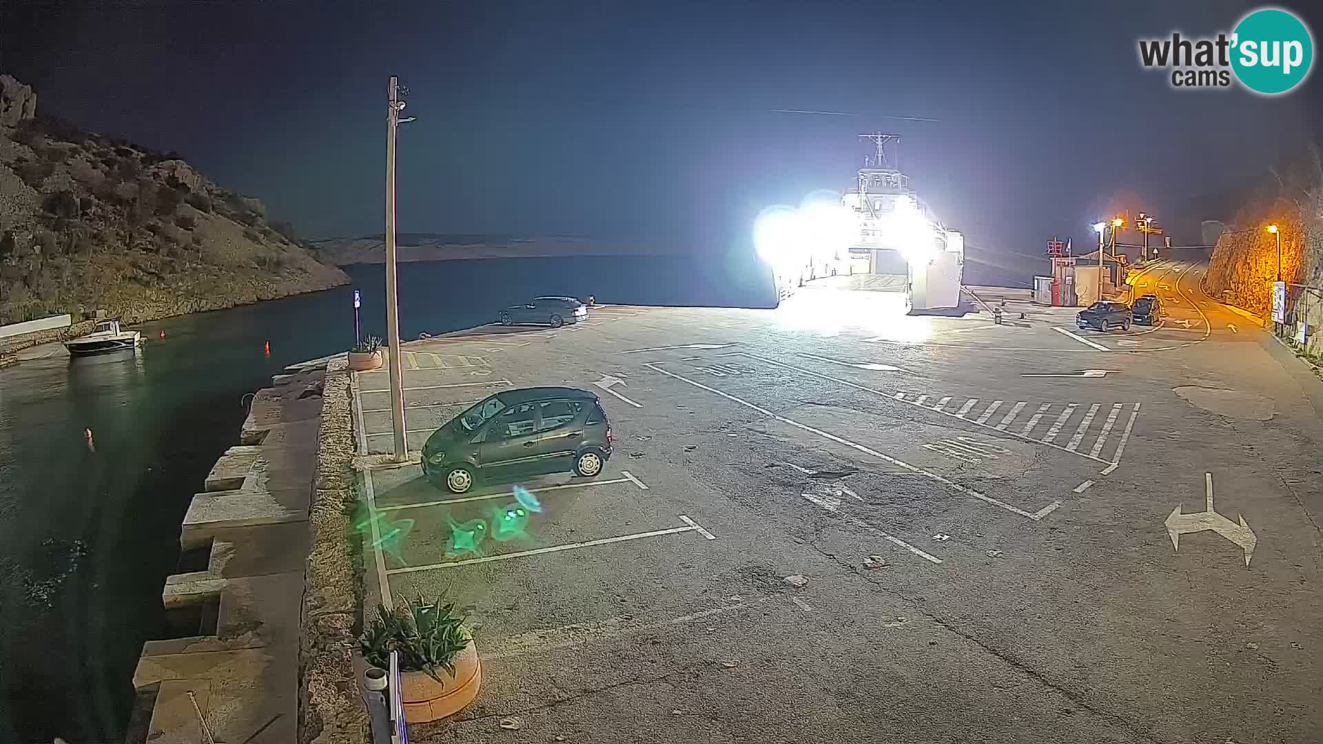 Webcam Fährhafen Prizna – zur Insel Pag