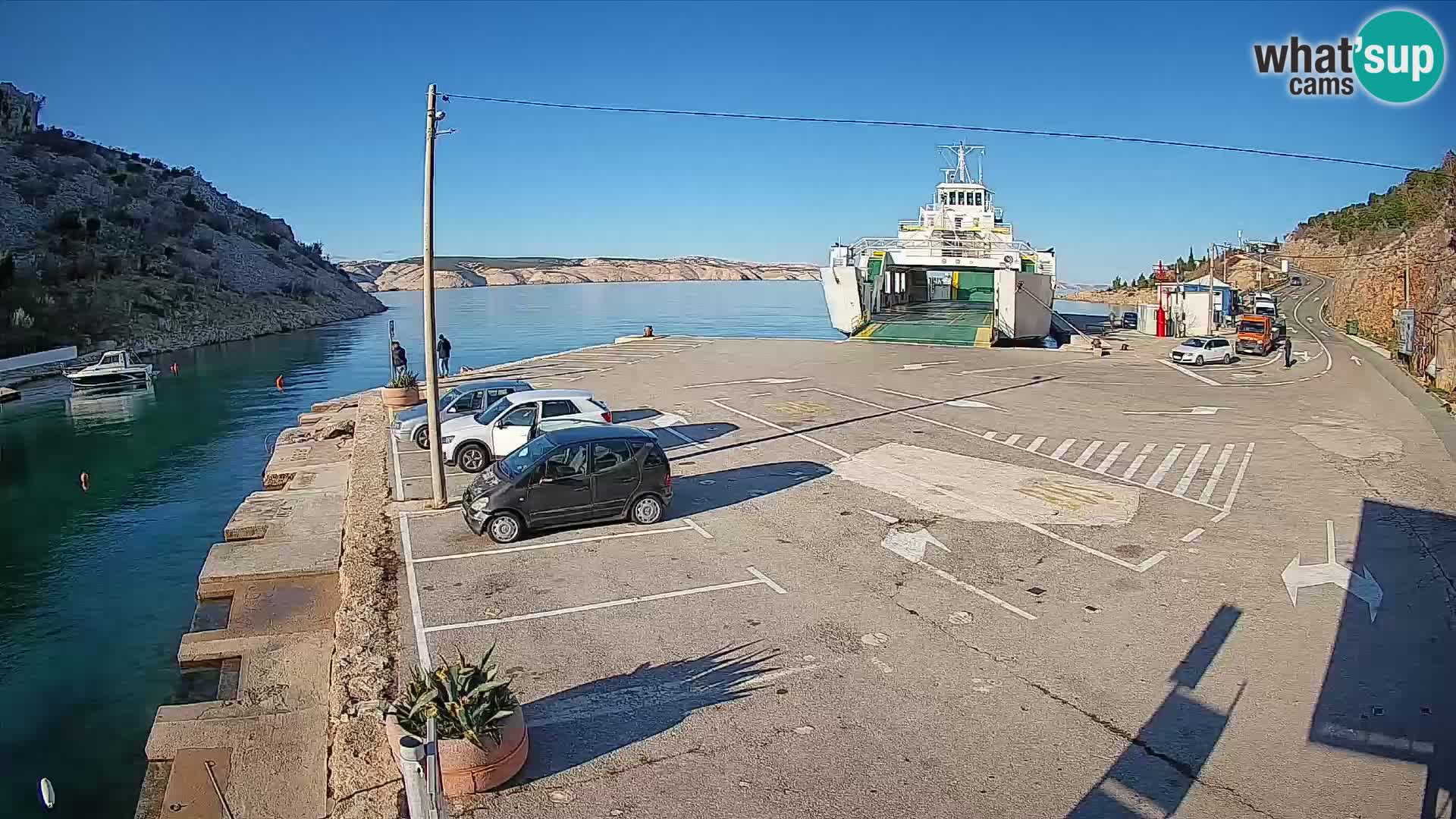 Webcam porto traghetti di Prizna – per l’isola di Pag