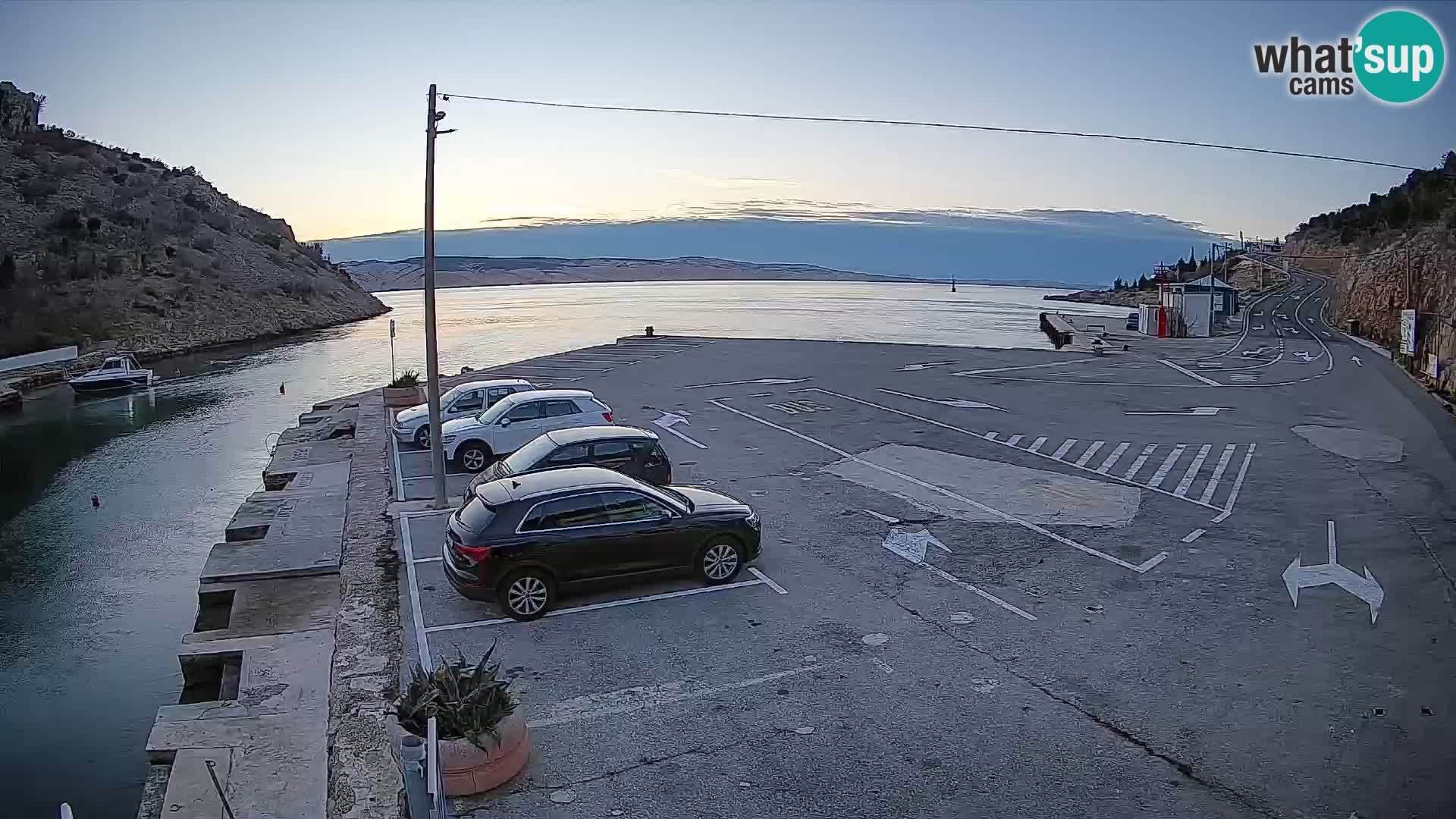 Webcam porto traghetti di Prizna – per l’isola di Pag