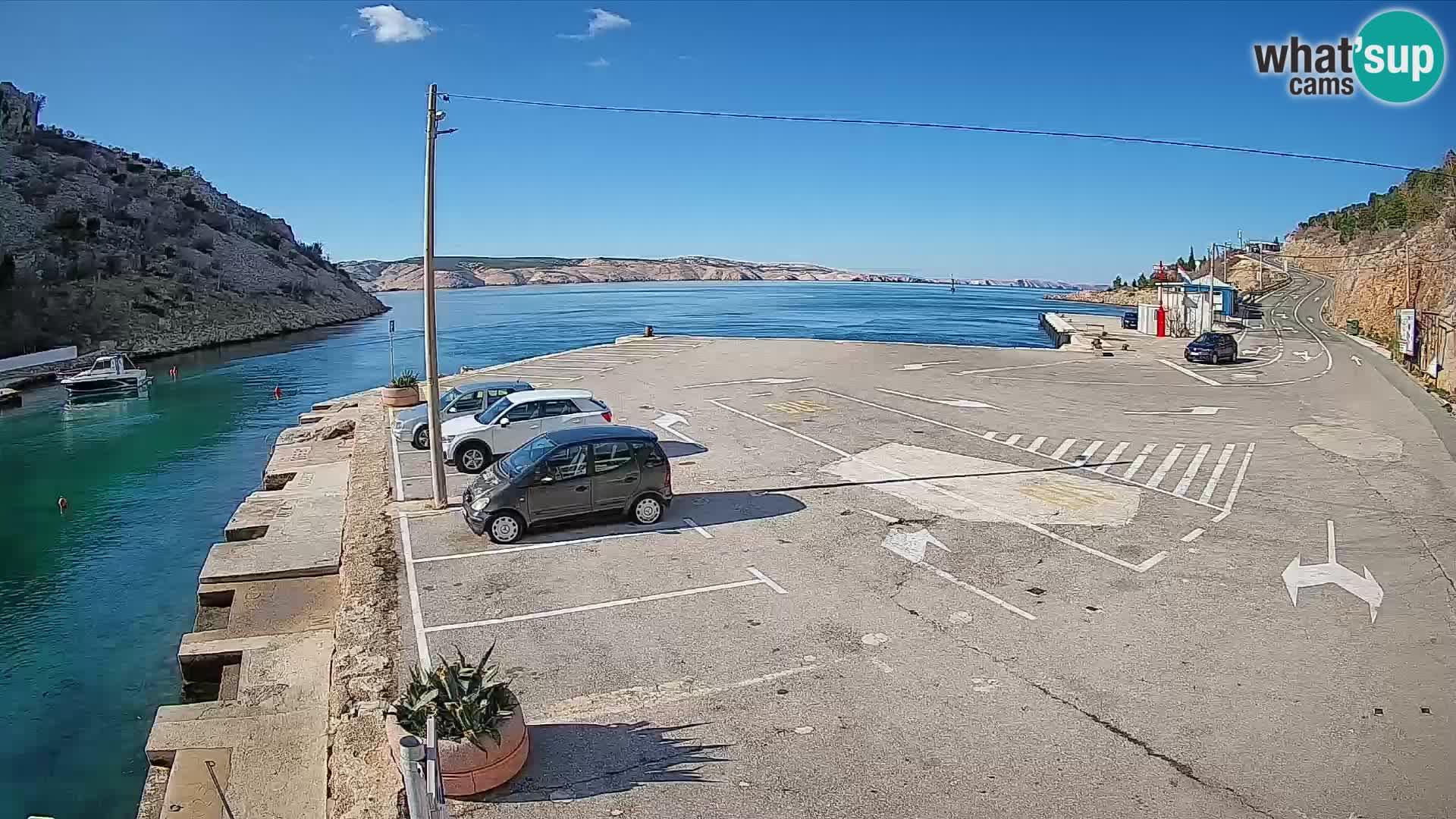 Webcam porto traghetti di Prizna – per l’isola di Pag