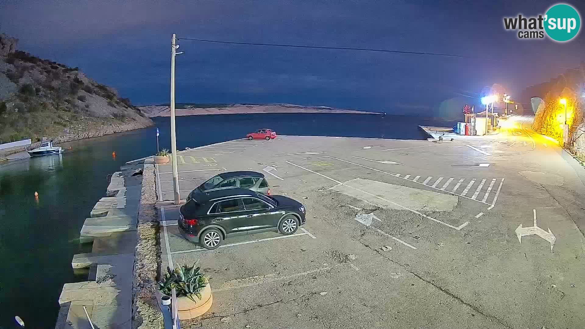 Webcam Fährhafen Prizna – zur Insel Pag