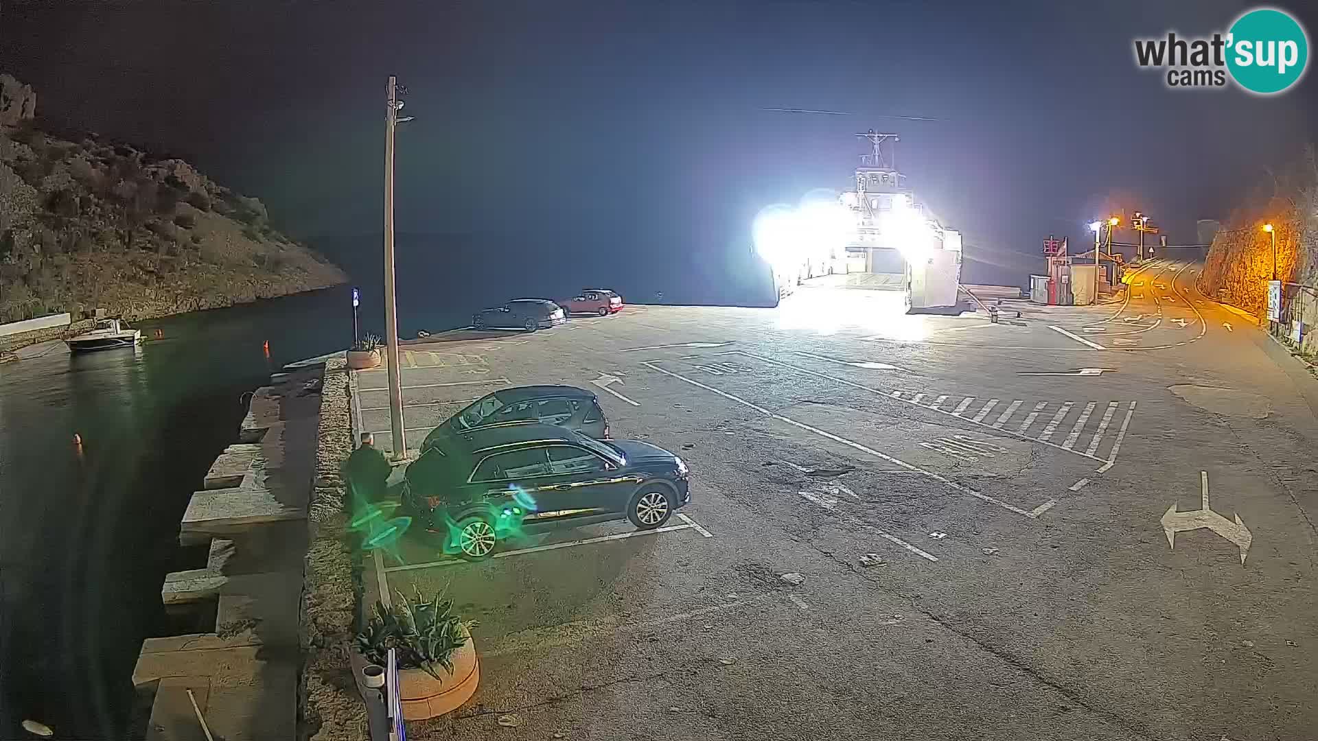 Webcam Fährhafen Prizna – zur Insel Pag