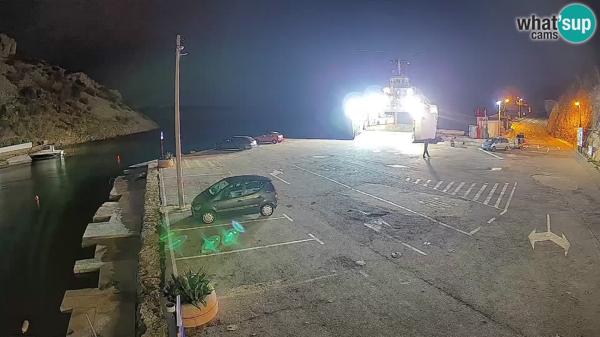 Webcam Fährhafen Prizna – zur Insel Pag