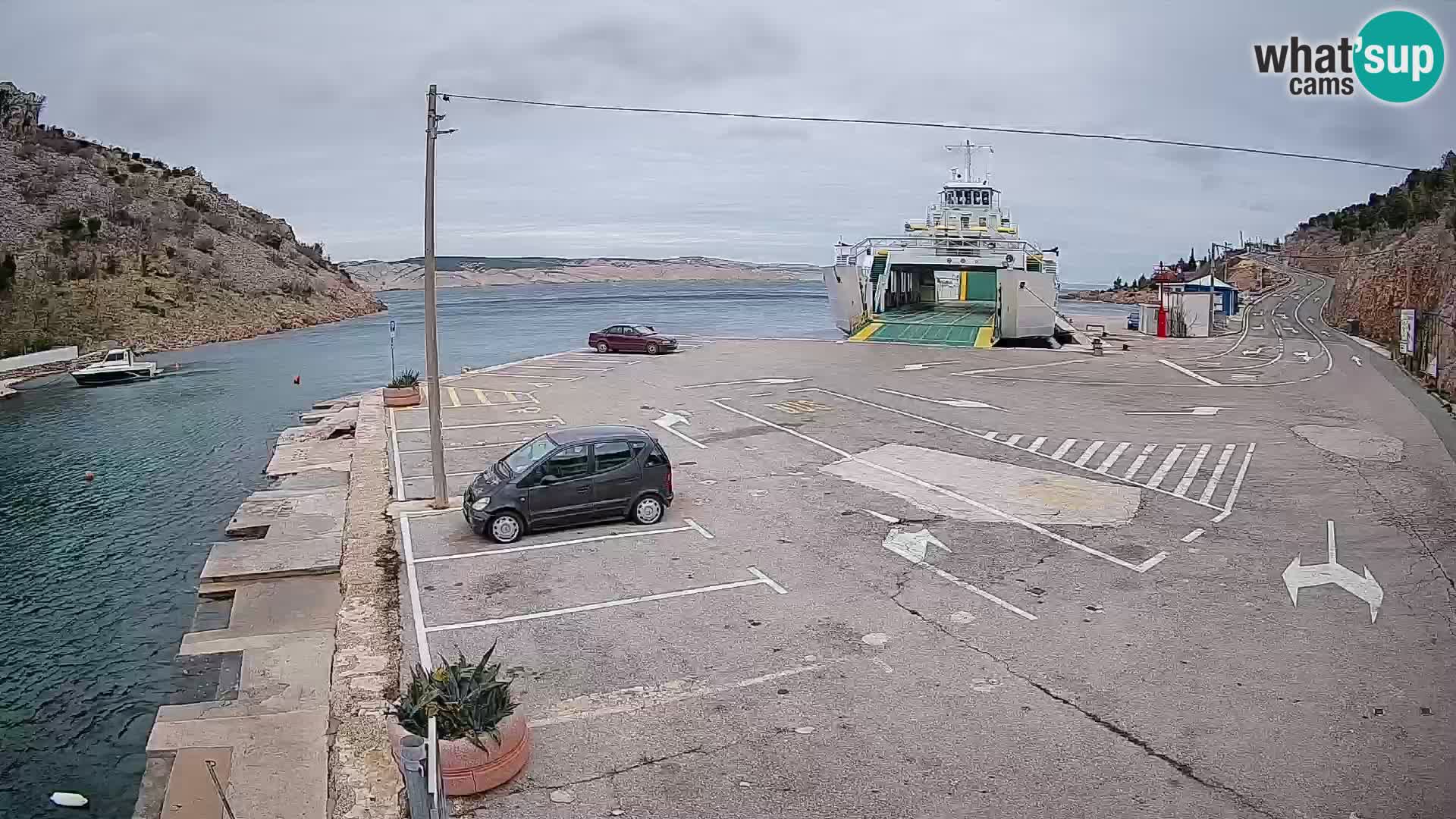Webcam porto traghetti di Prizna – per l’isola di Pag