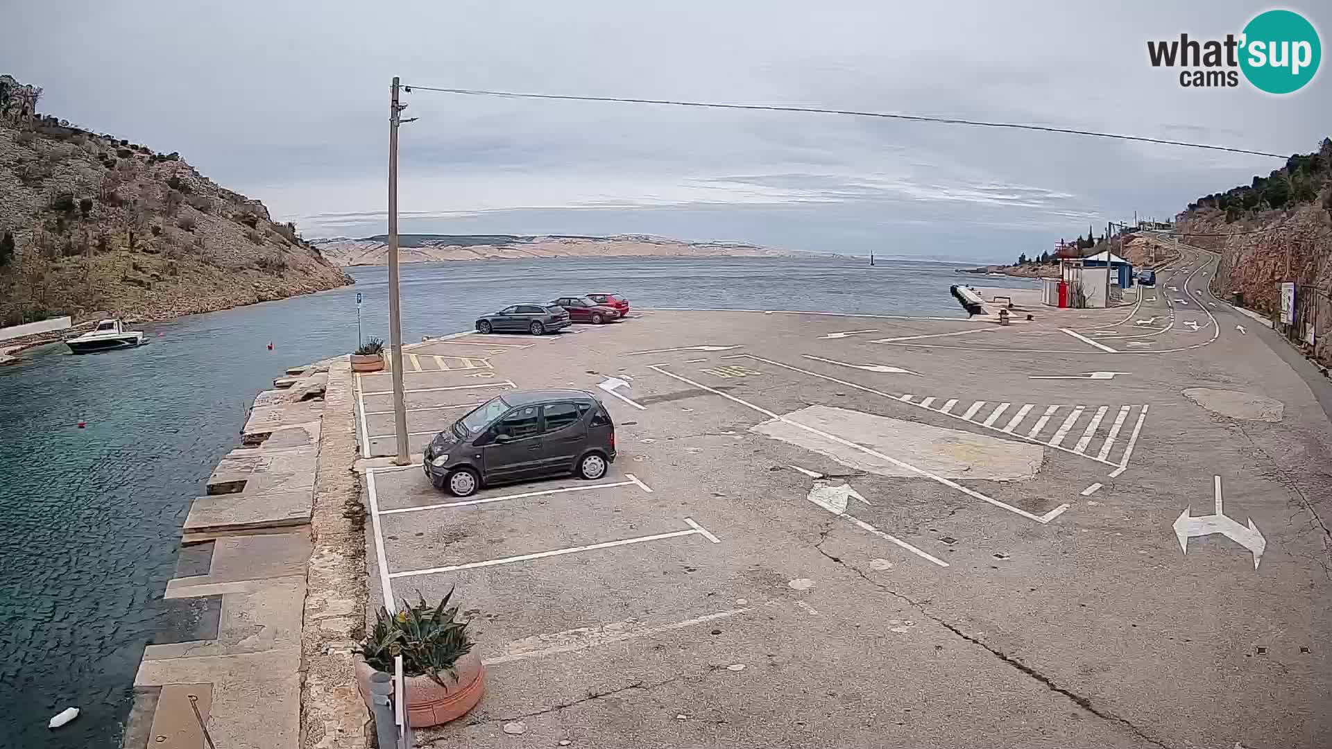 Webcam porto traghetti di Prizna – per l’isola di Pag