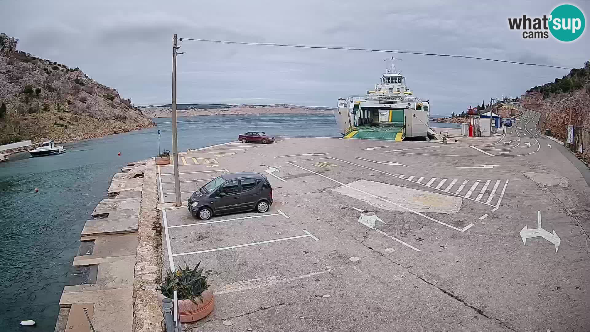 Webcam porto traghetti di Prizna – per l’isola di Pag
