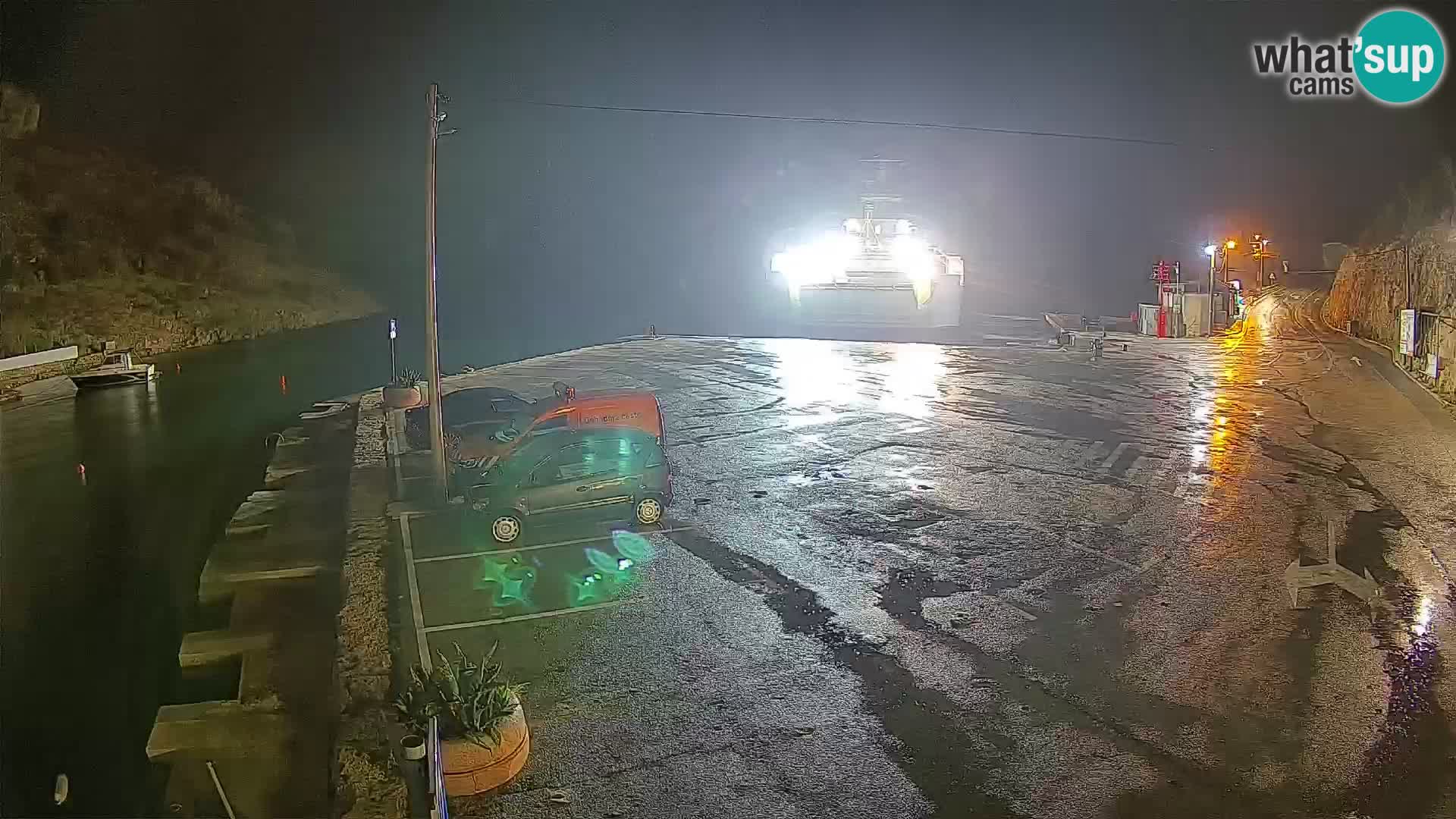 Webcam Fährhafen Prizna – zur Insel Pag