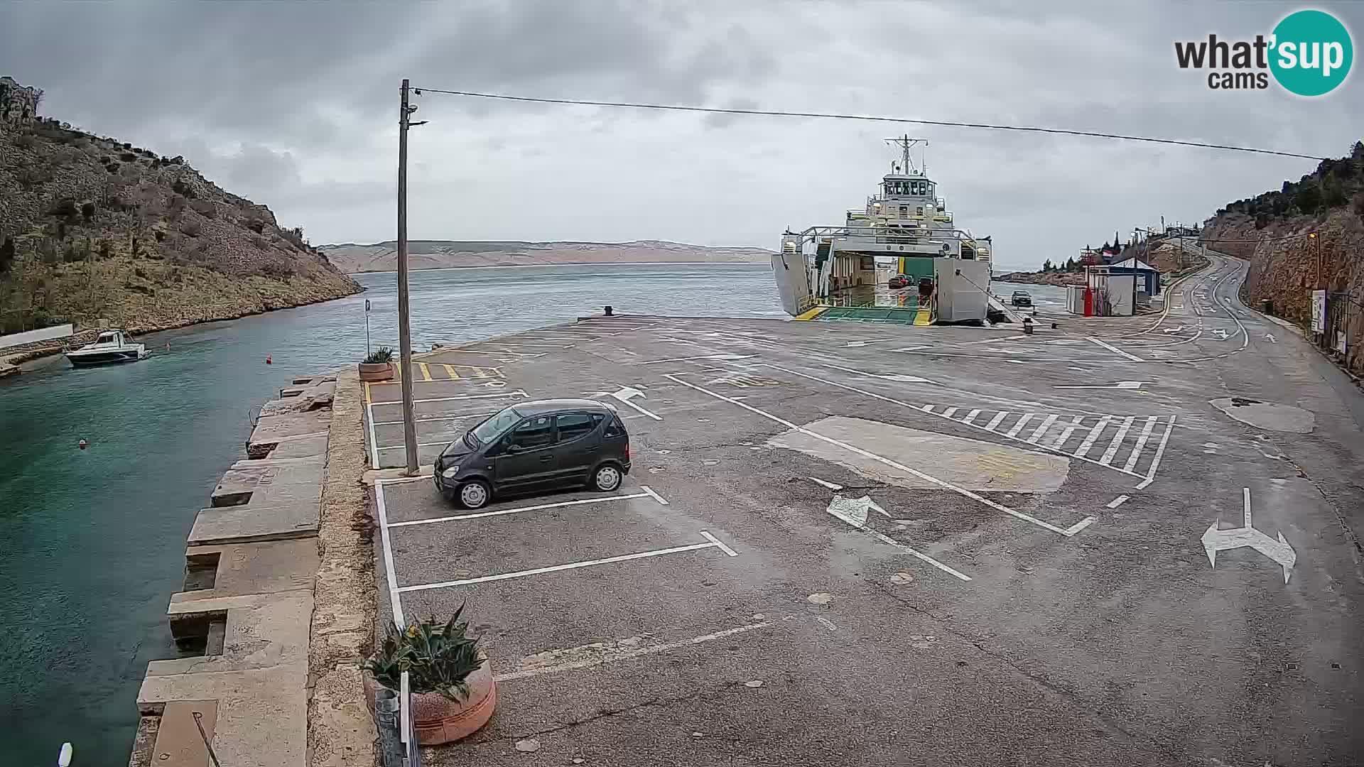Webcam porto traghetti di Prizna – per l’isola di Pag