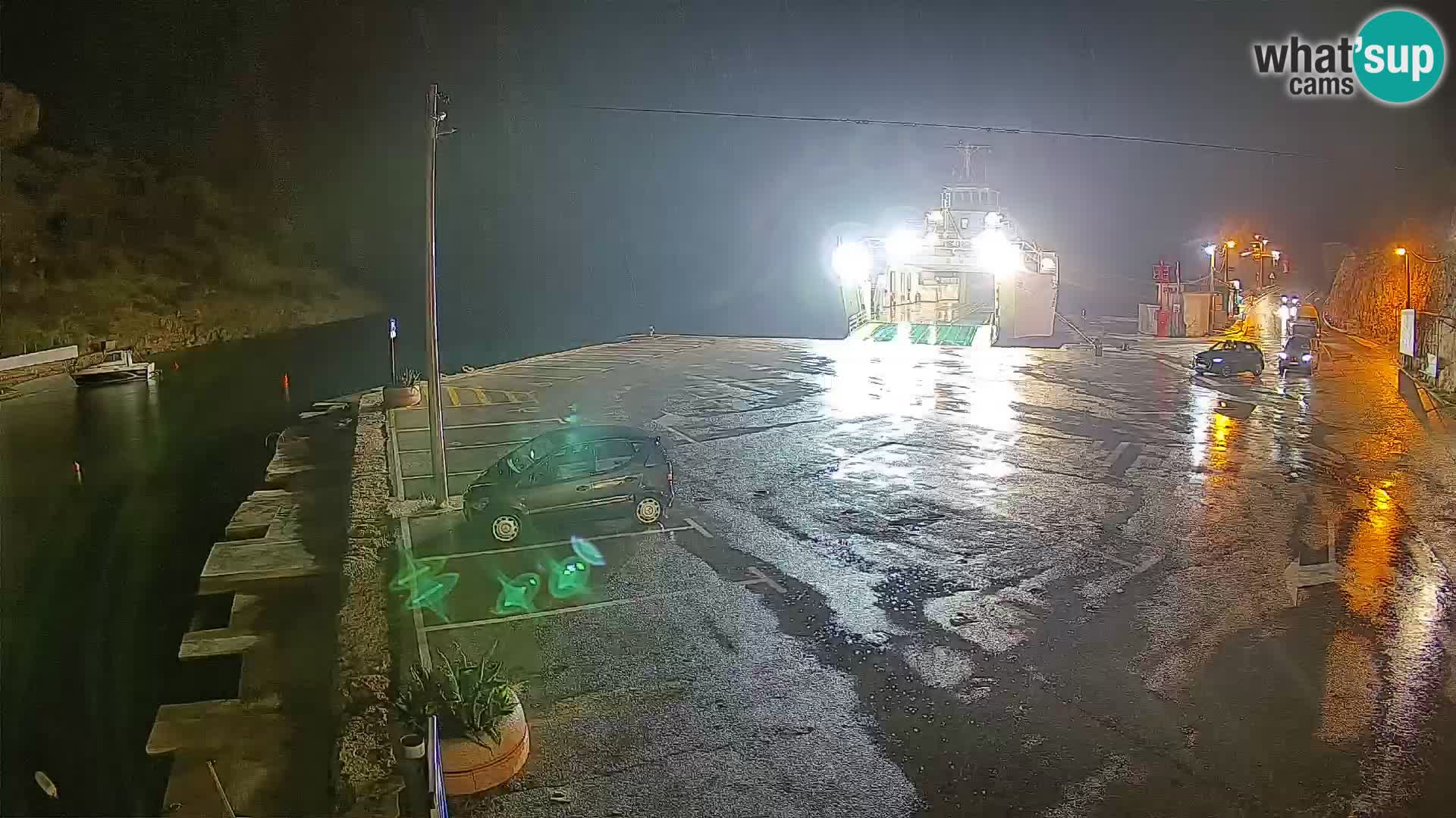 Webcam port de ferry de Prizna – vers l’île de Pag