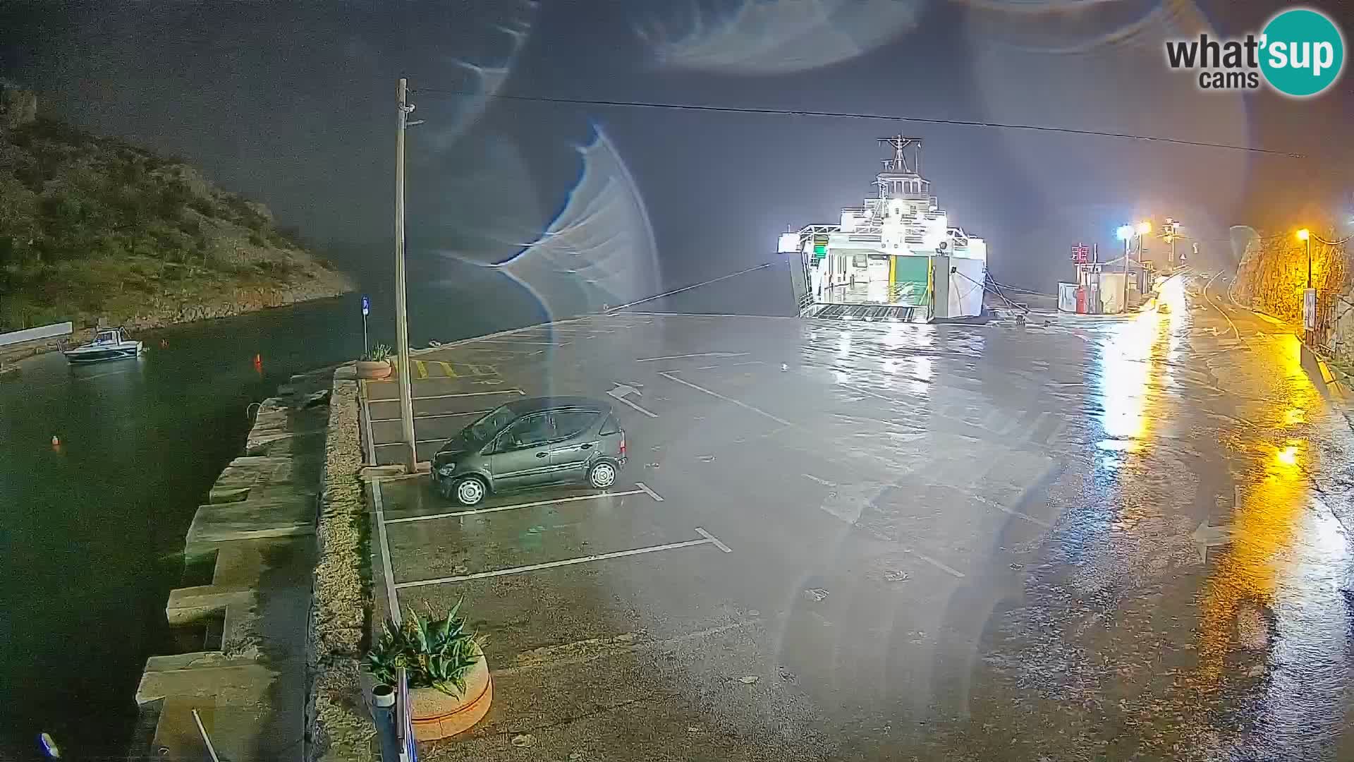 Webcam Fährhafen Prizna – zur Insel Pag