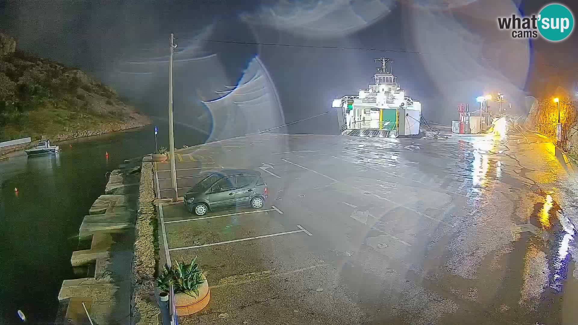 Webcam Fährhafen Prizna – zur Insel Pag