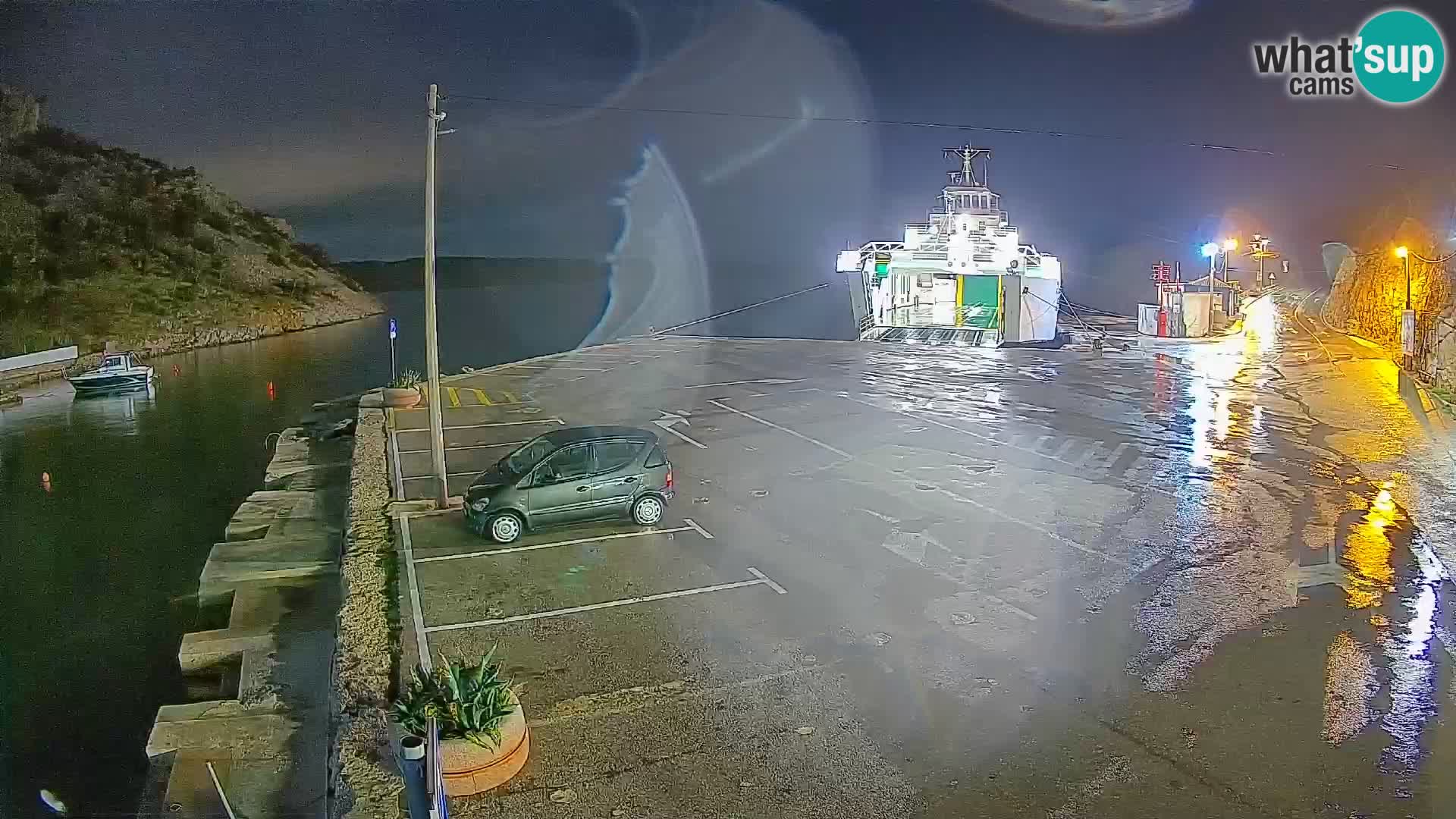 Webcam Fährhafen Prizna – zur Insel Pag