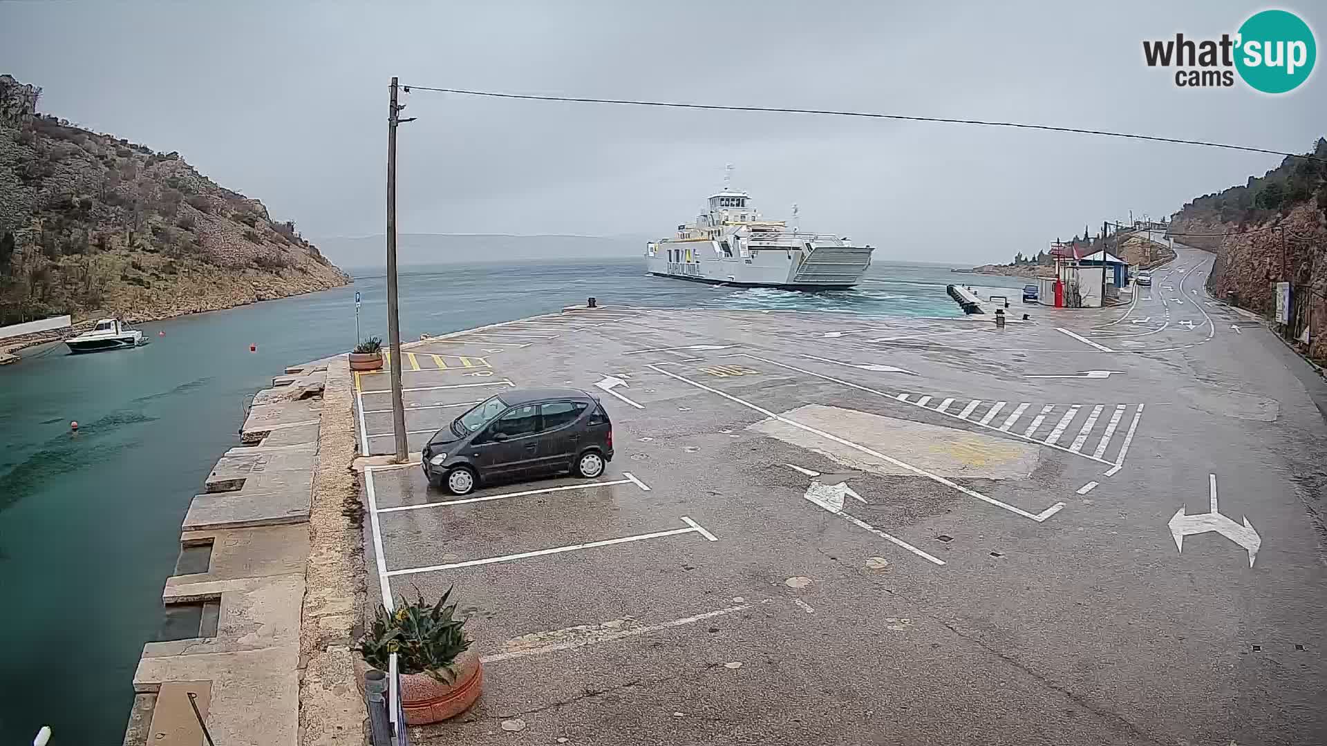 Webcam porto traghetti di Prizna – per l’isola di Pag