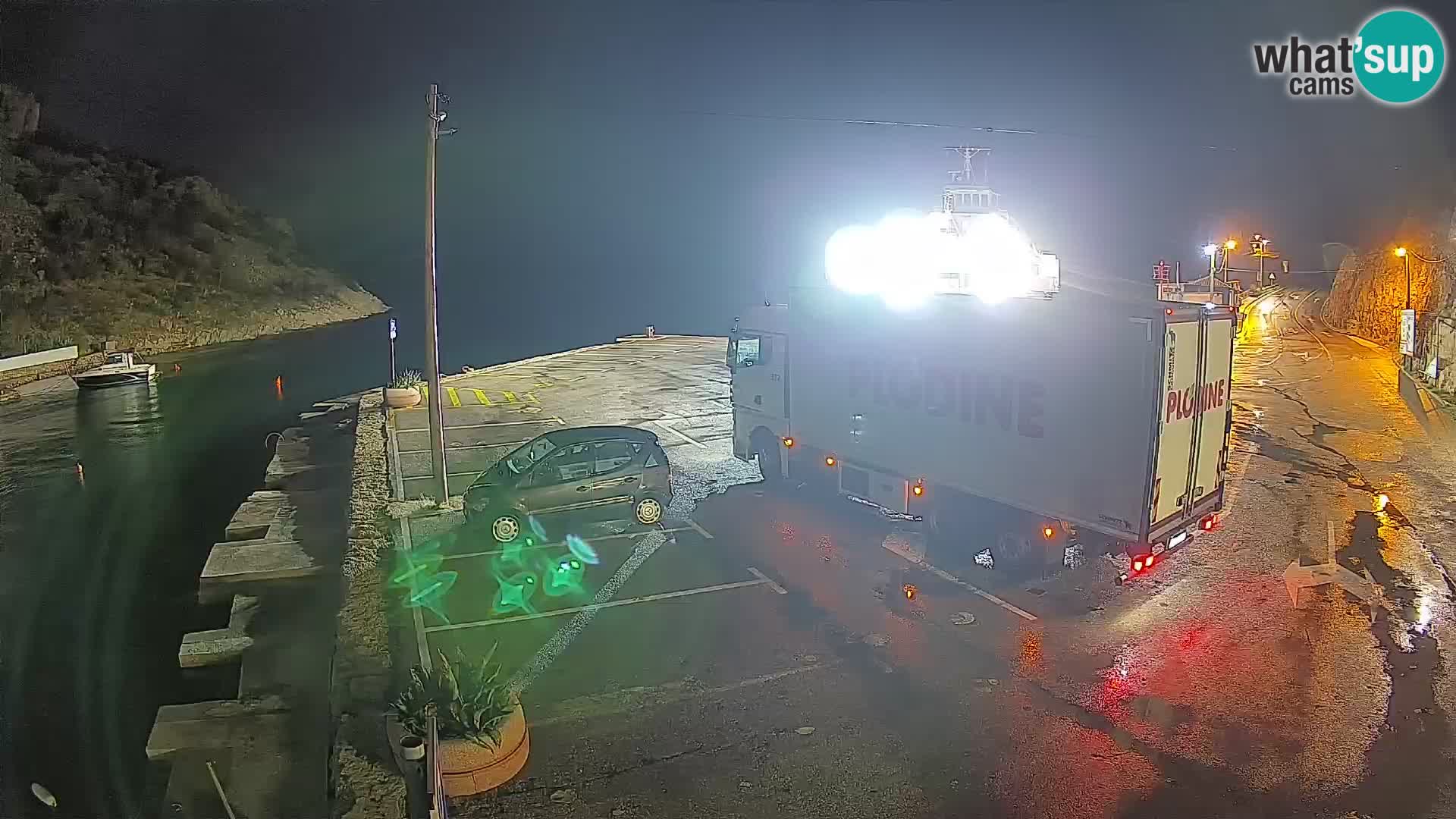 Webcam Fährhafen Prizna – zur Insel Pag