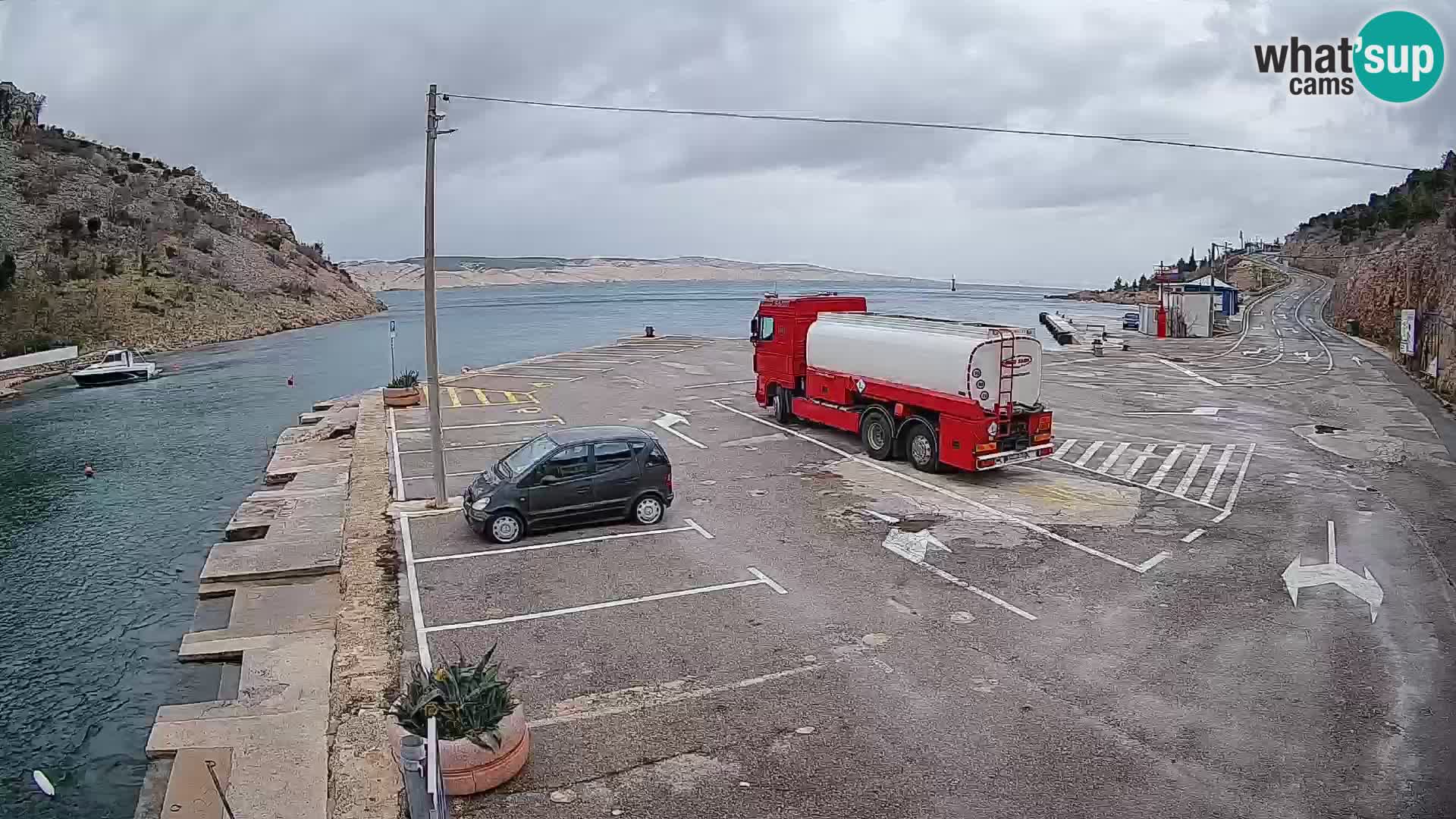 Webcam porto traghetti di Prizna – per l’isola di Pag