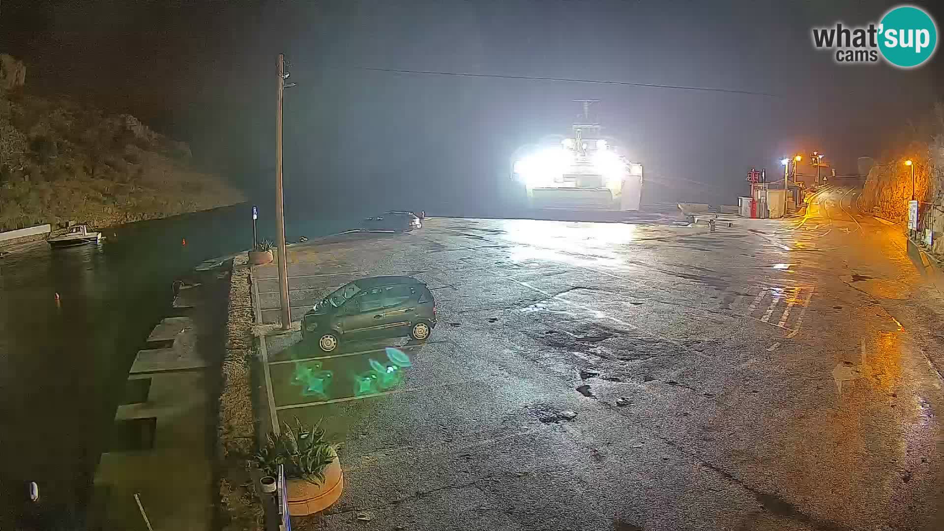 Webcam Fährhafen Prizna – zur Insel Pag