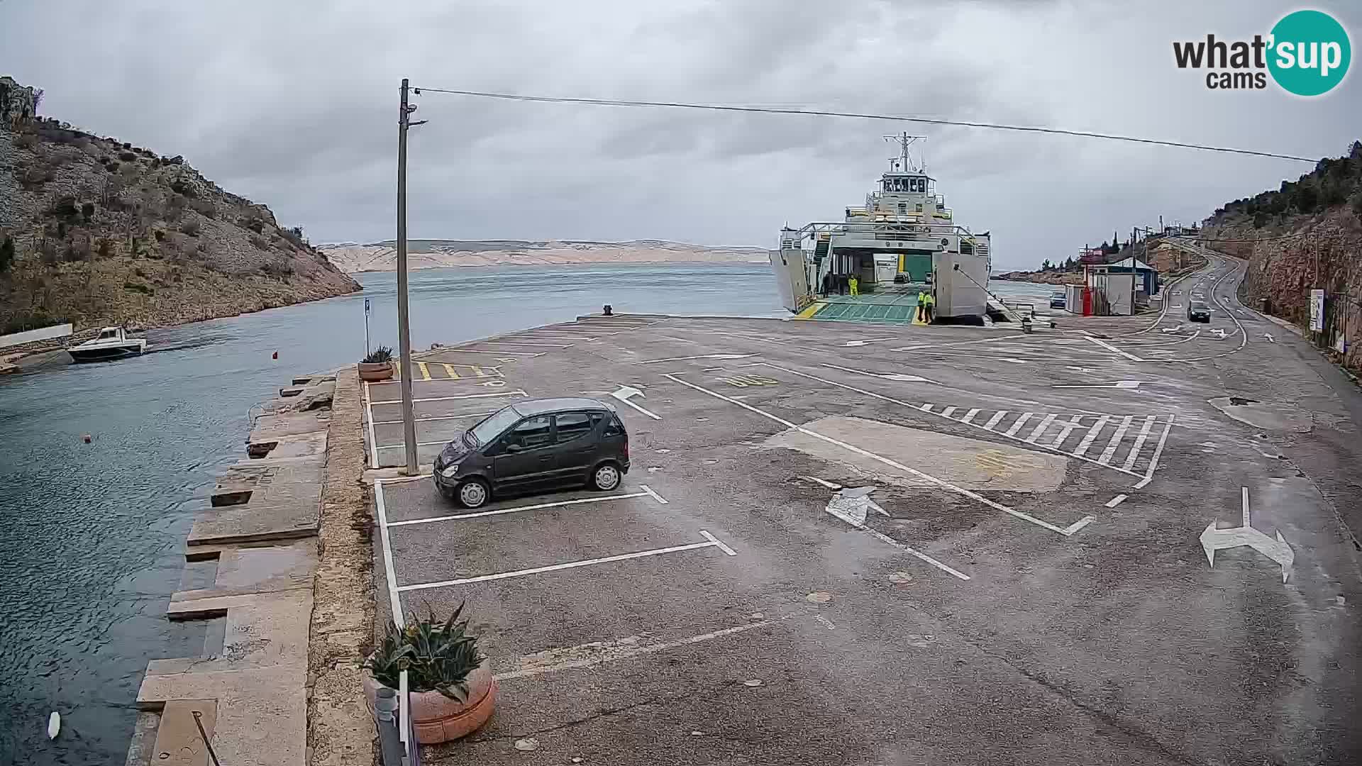 Webcam porto traghetti di Prizna – per l’isola di Pag