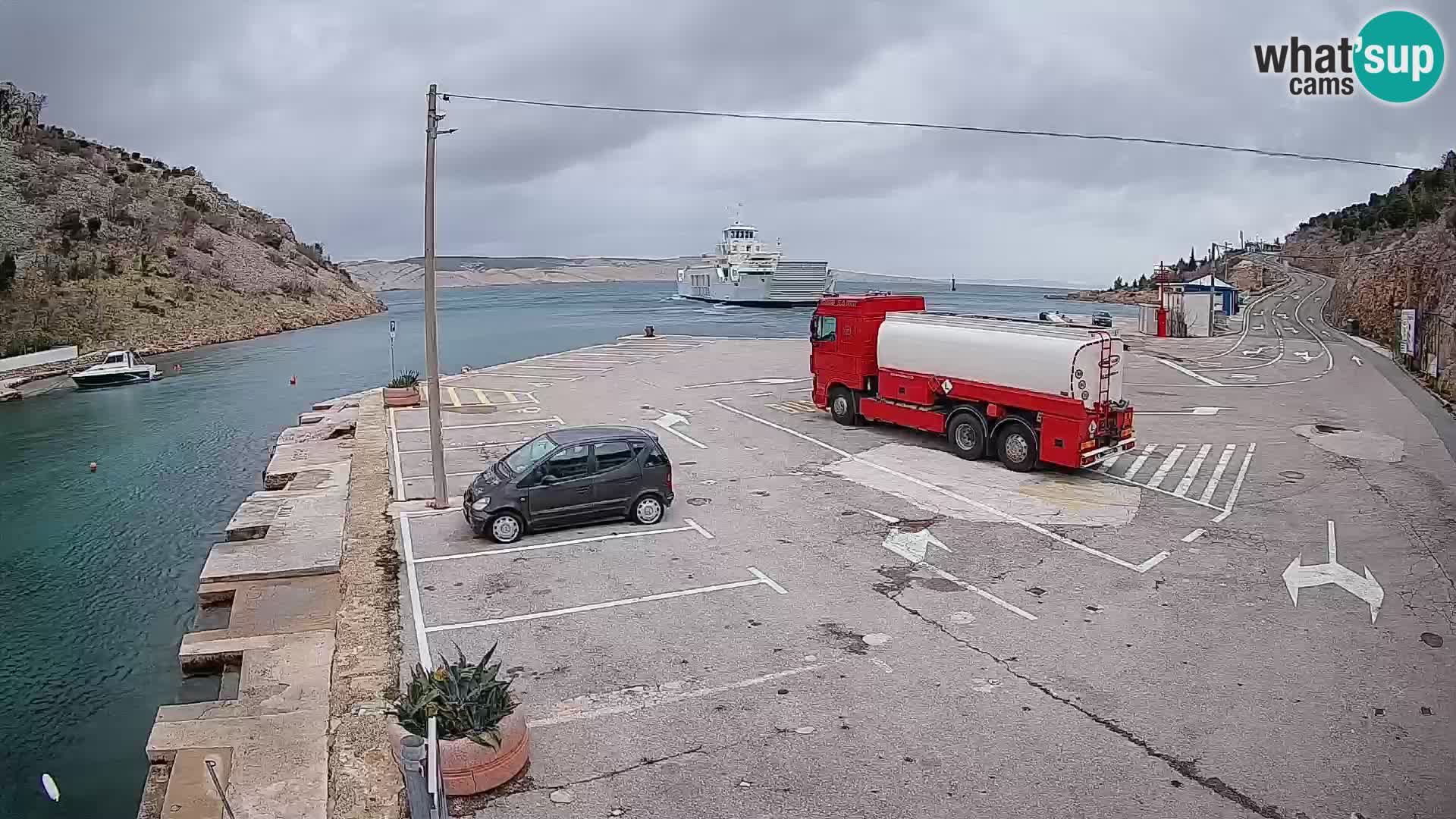 Webcam porto traghetti di Prizna – per l’isola di Pag