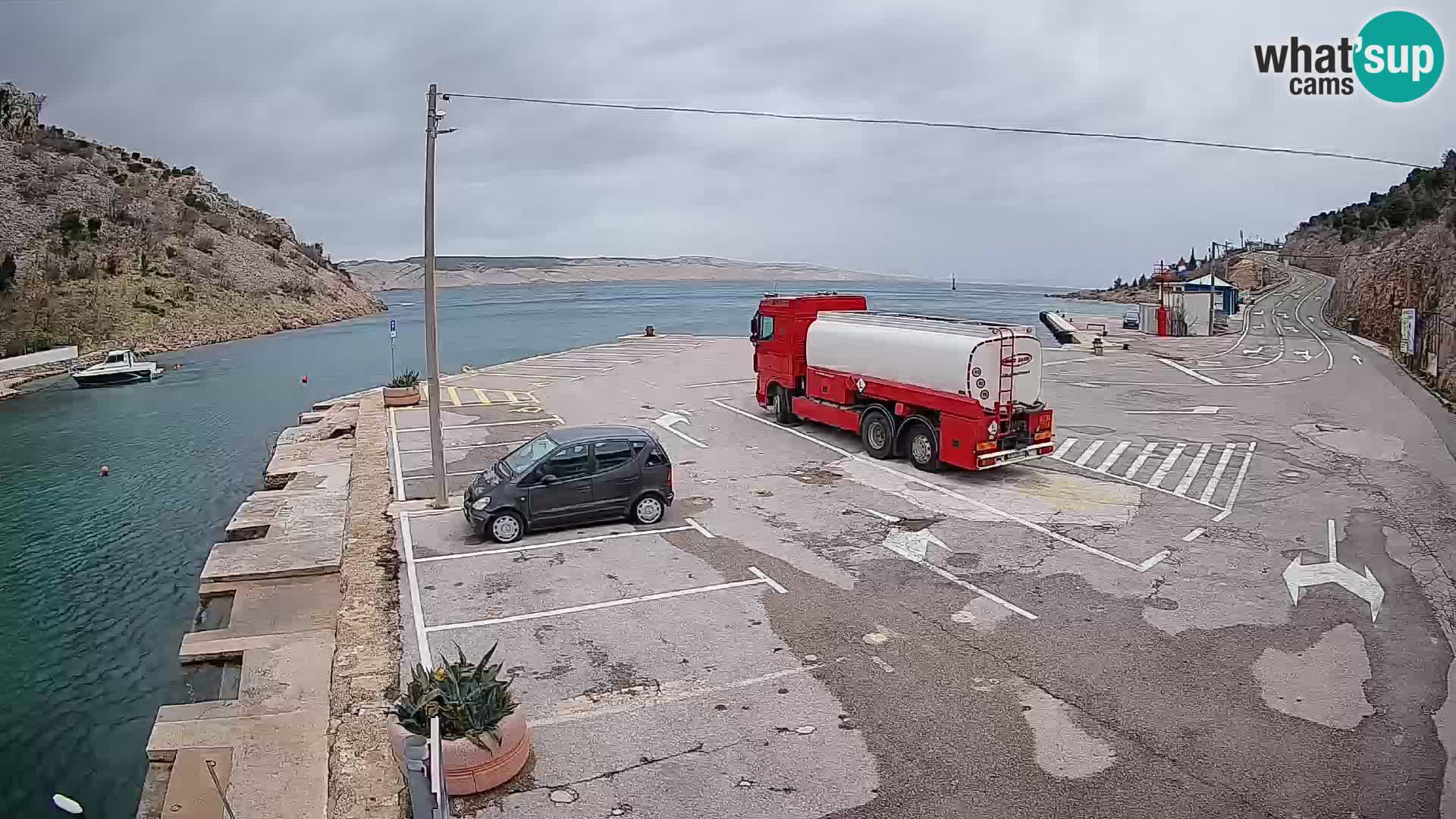 Webcam porto traghetti di Prizna – per l’isola di Pag