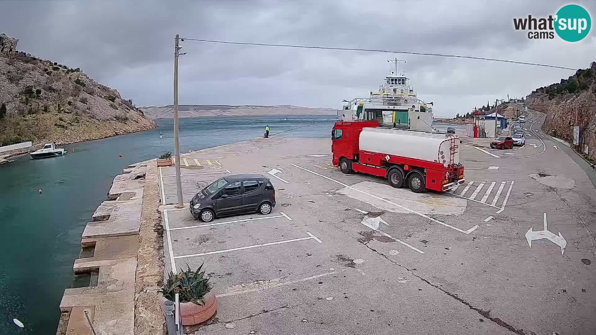 Webcam porto traghetti di Prizna – per l’isola di Pag
