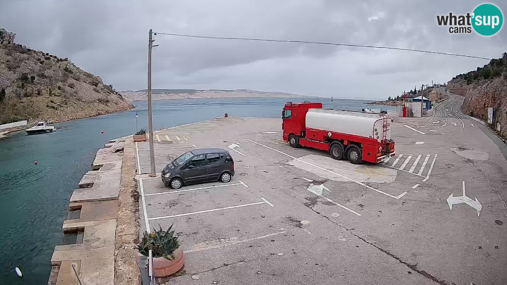 Webcam porto traghetti di Prizna – per l’isola di Pag