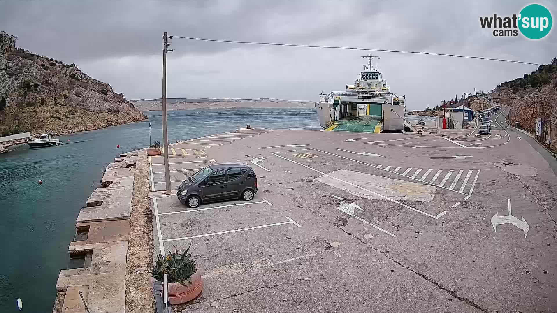 Webcam porto traghetti di Prizna – per l’isola di Pag