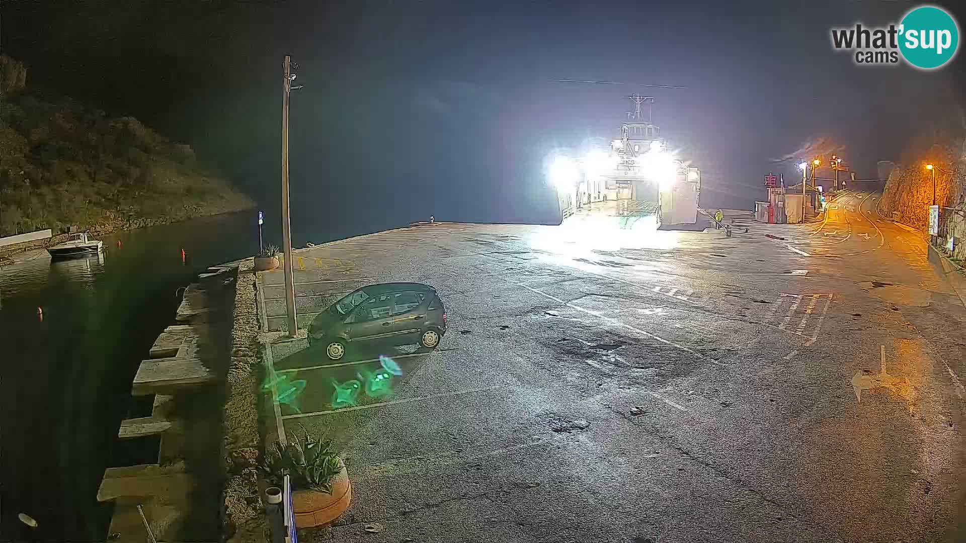 Webcam Fährhafen Prizna – zur Insel Pag