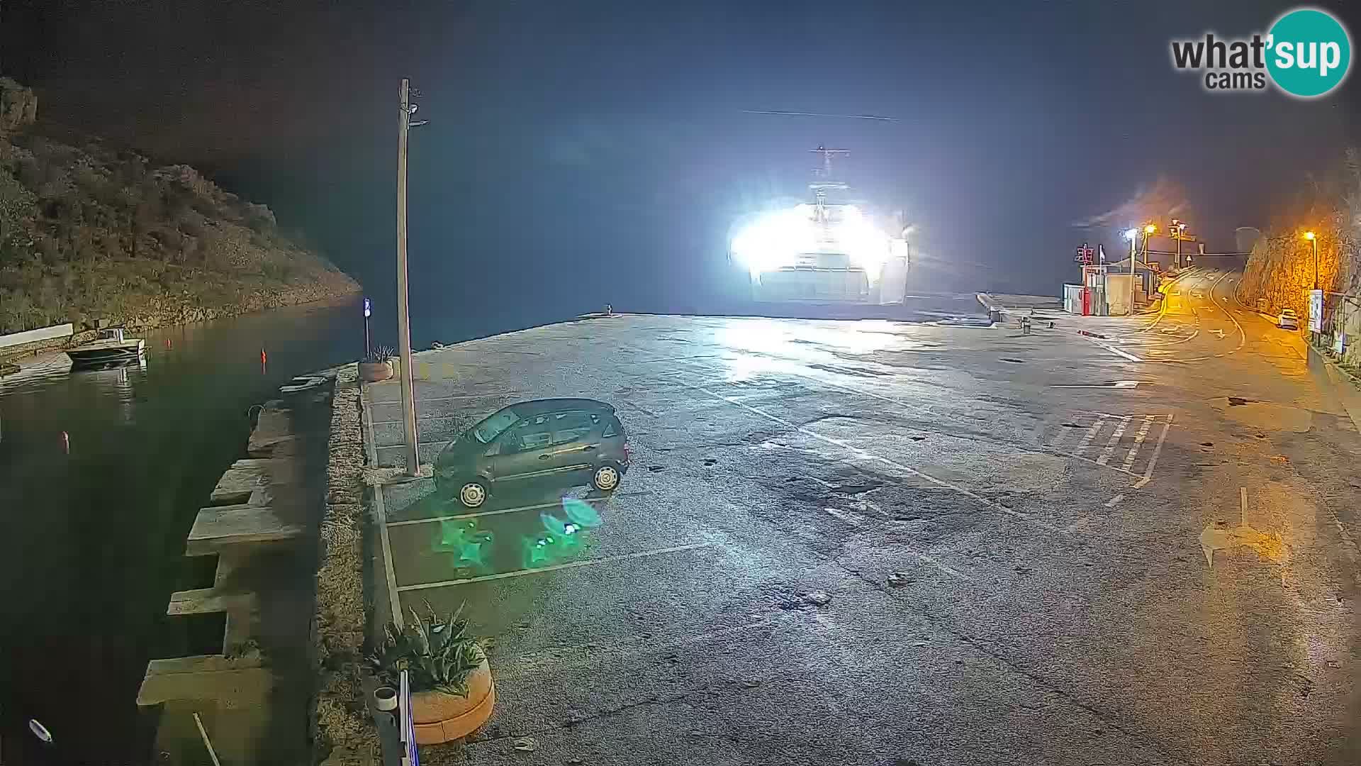 Webcam Fährhafen Prizna – zur Insel Pag