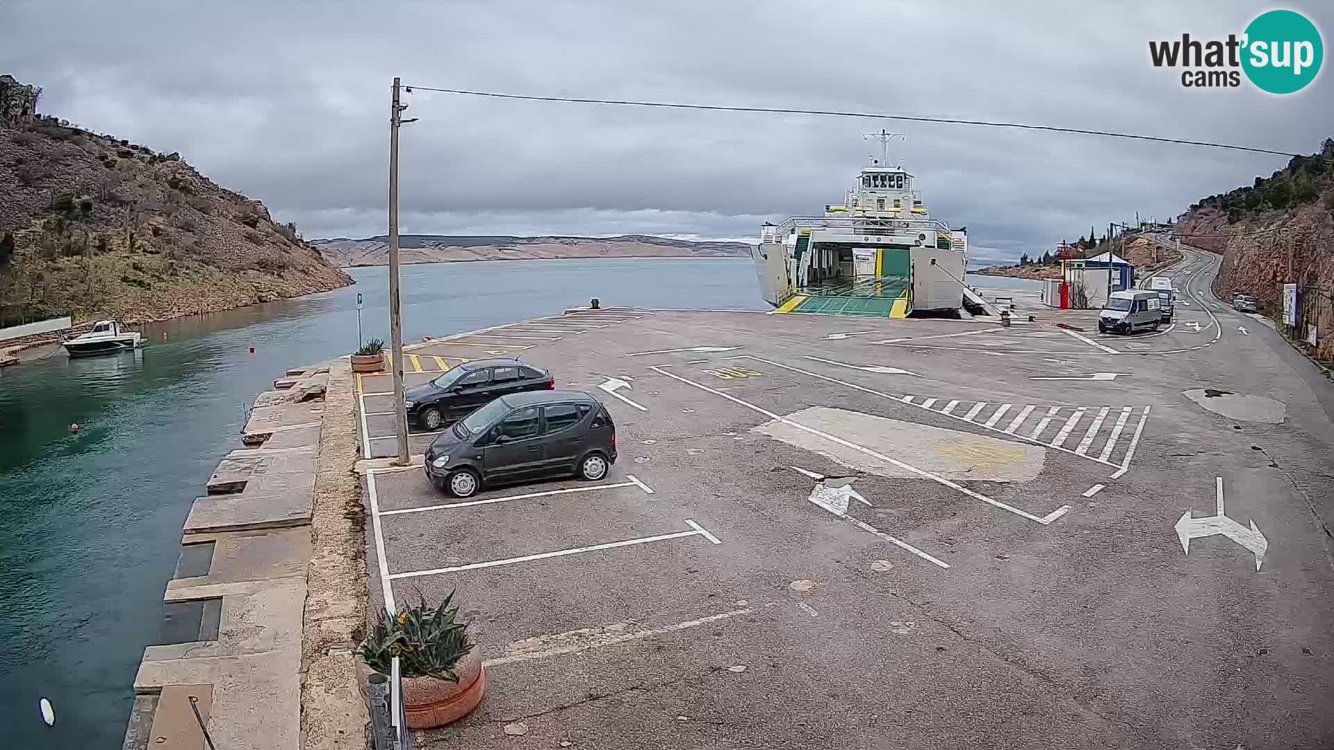 Webcam porto traghetti di Prizna – per l’isola di Pag