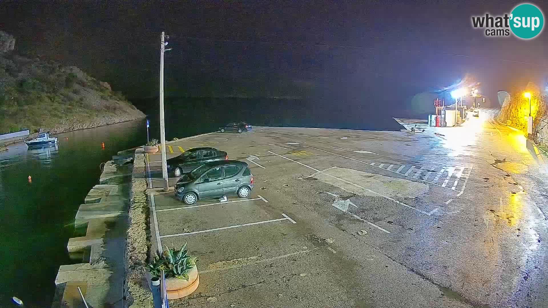Webcam Fährhafen Prizna – zur Insel Pag