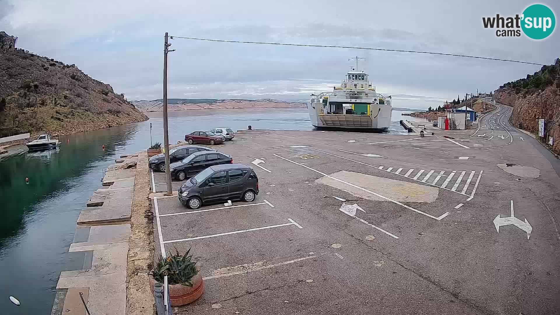 Webcam porto traghetti di Prizna – per l’isola di Pag