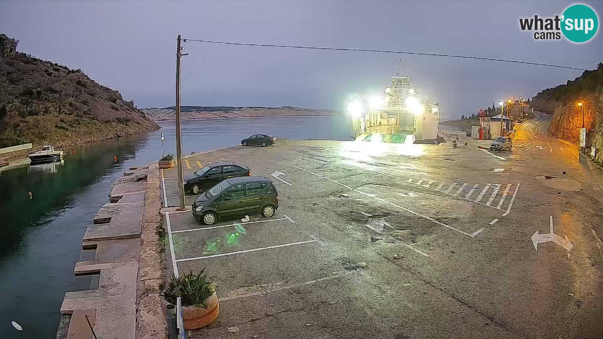 Webcam porto traghetti di Prizna – per l’isola di Pag