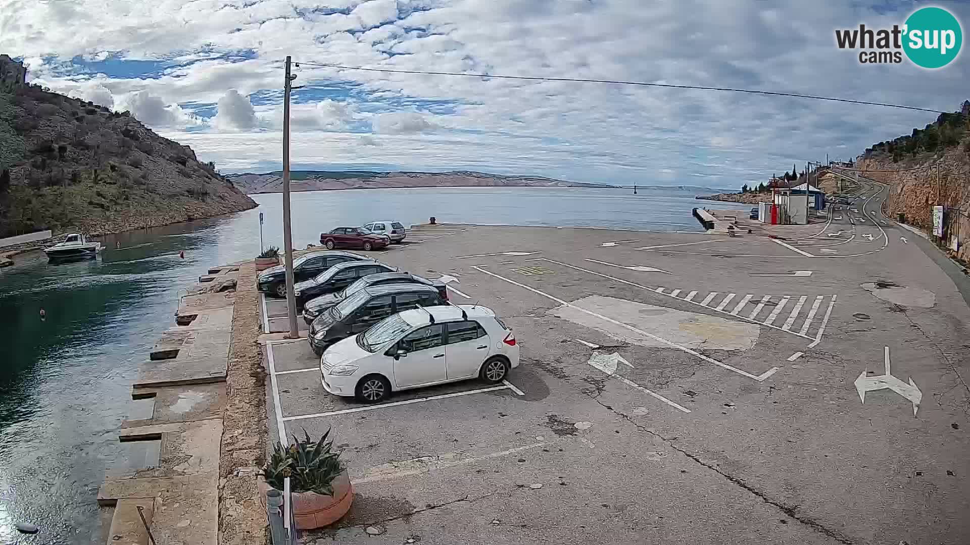Webcam porto traghetti di Prizna – per l’isola di Pag
