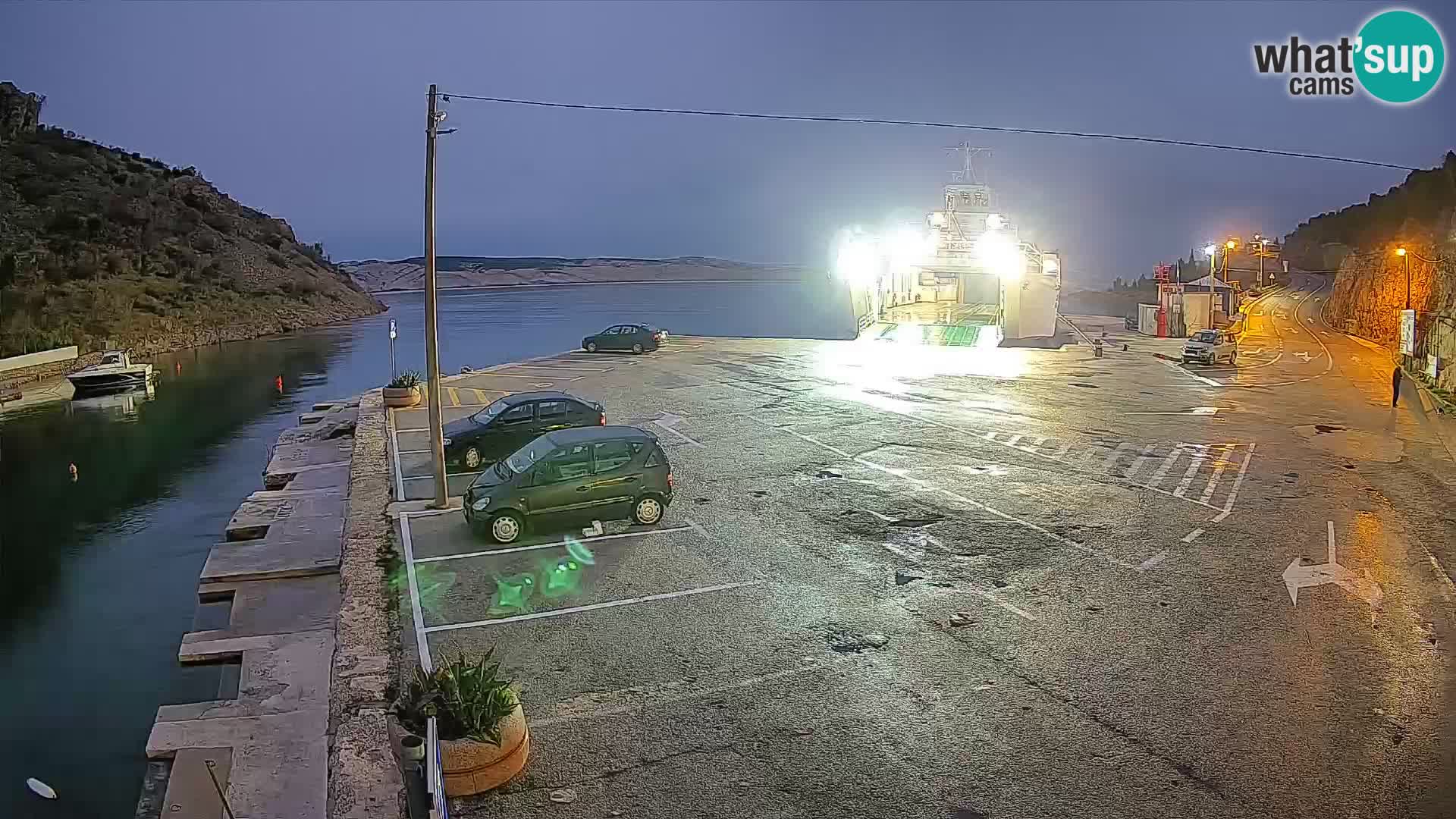 Webcam porto traghetti di Prizna – per l’isola di Pag