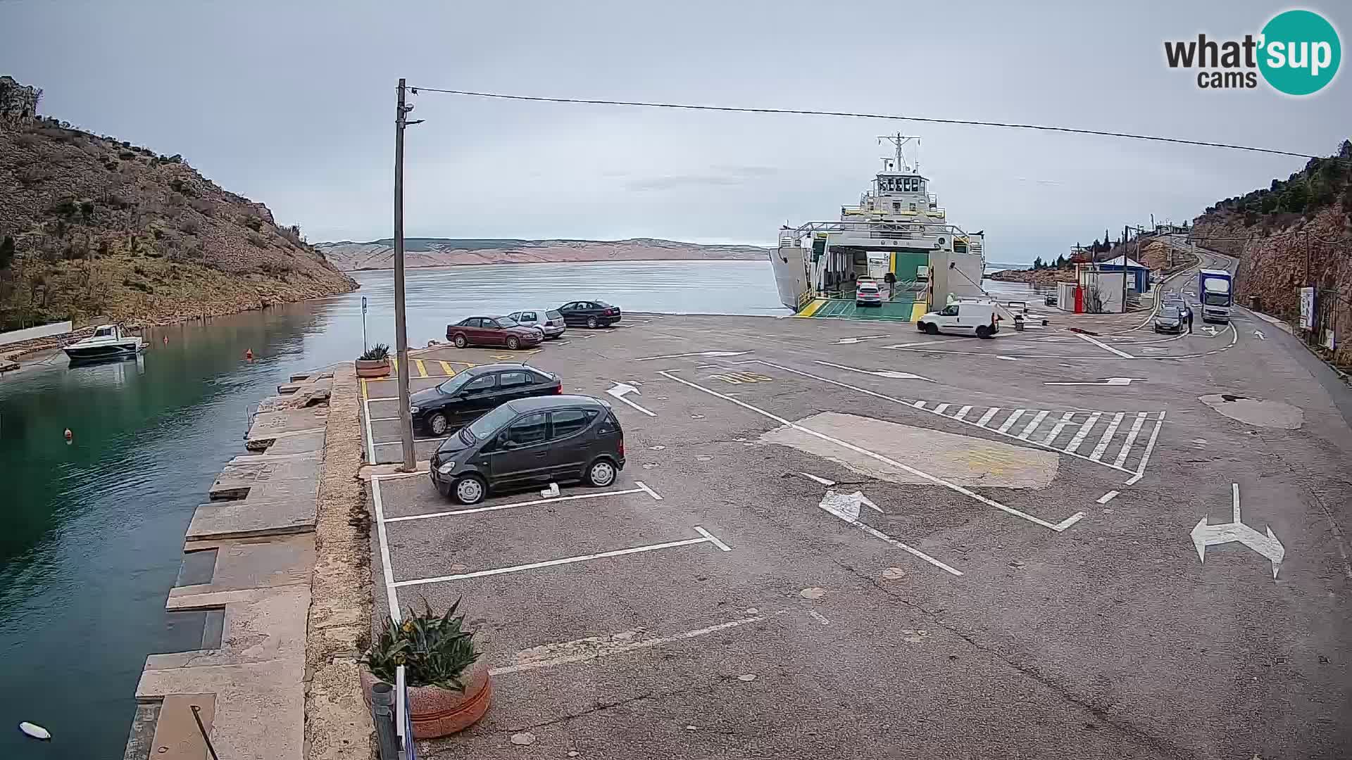 Webcam porto traghetti di Prizna – per l’isola di Pag