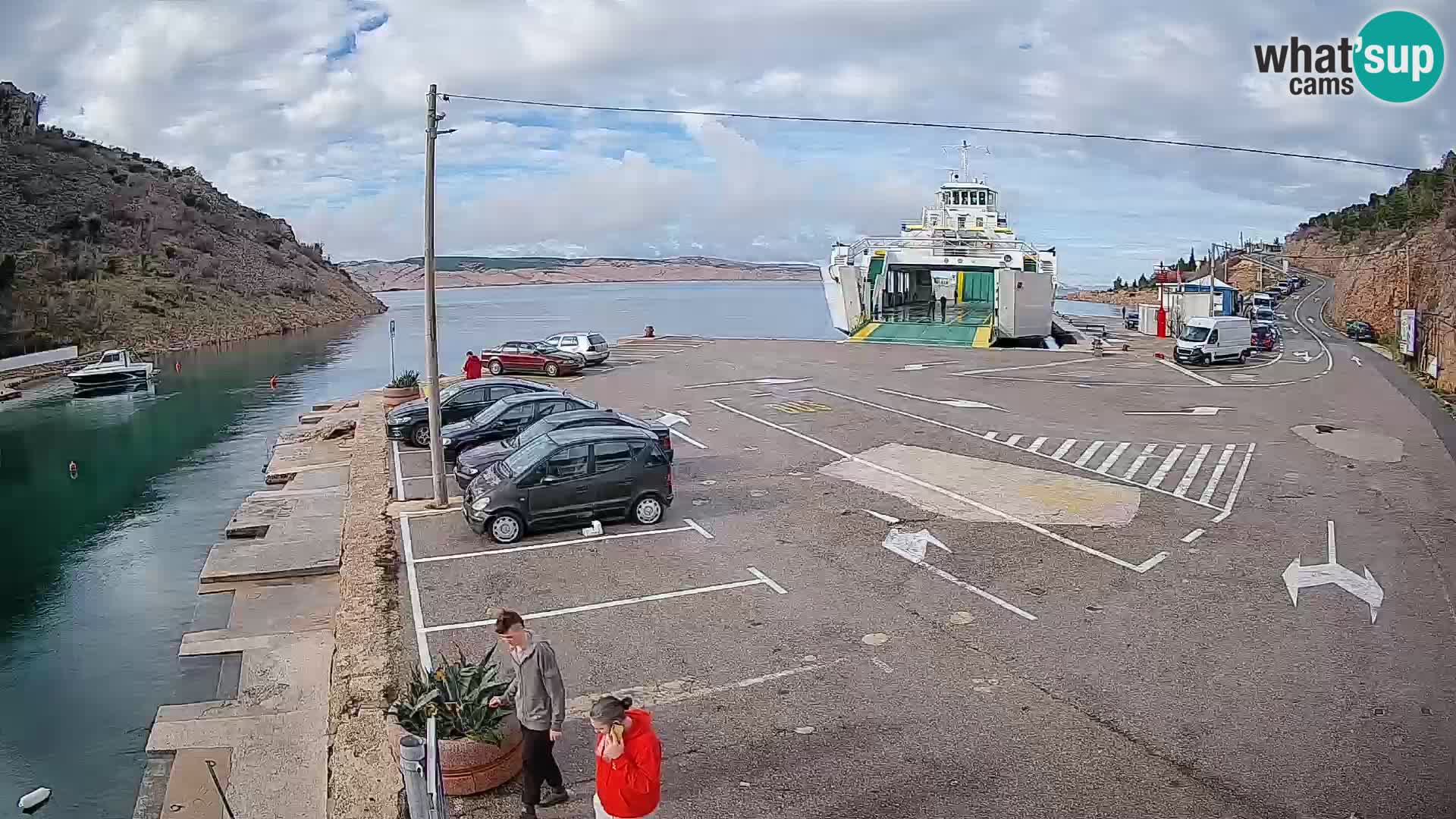 Webcam porto traghetti di Prizna – per l’isola di Pag