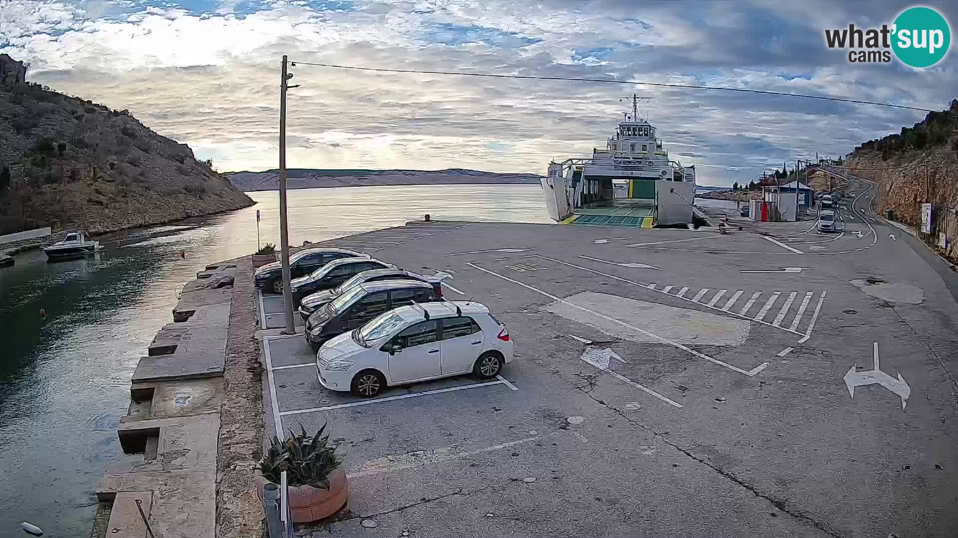 Webcam porto traghetti di Prizna – per l’isola di Pag