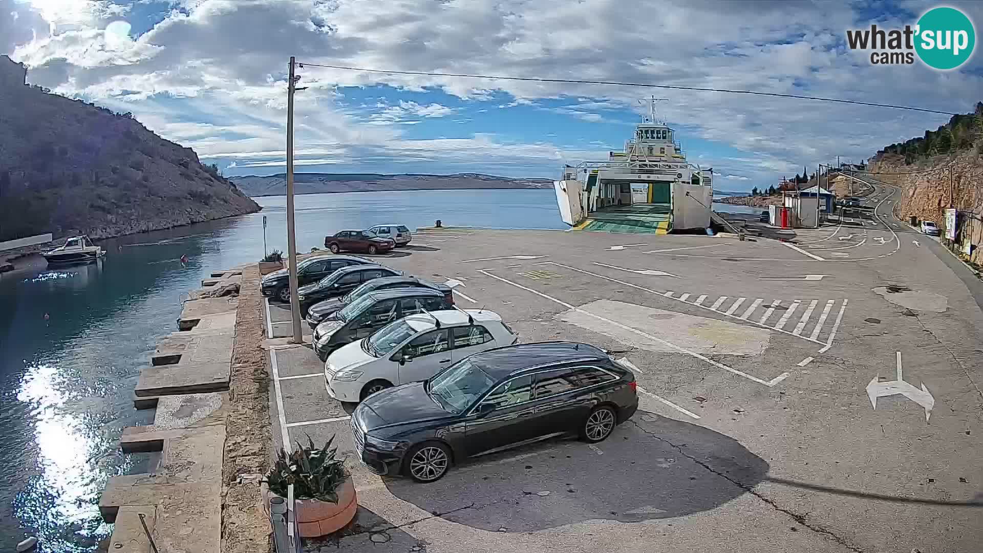 Webcam porto traghetti di Prizna – per l’isola di Pag