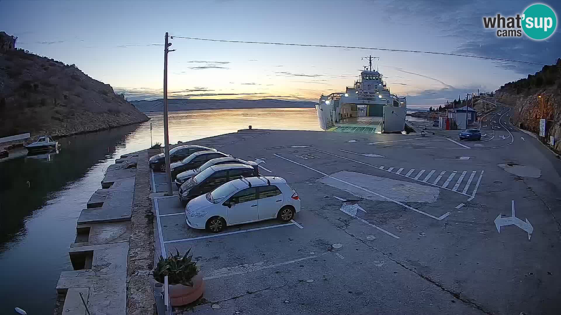 Webcam porto traghetti di Prizna – per l’isola di Pag